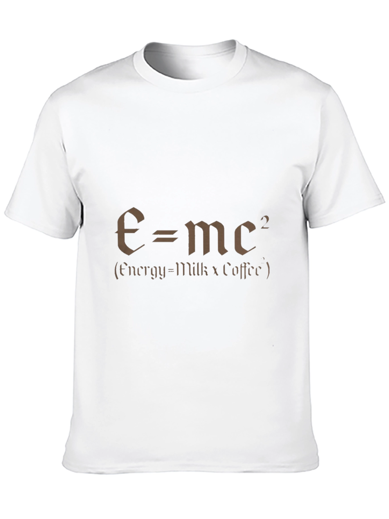 Black Funny E=mc2 T-Shirt - Milk and Coffee view 10