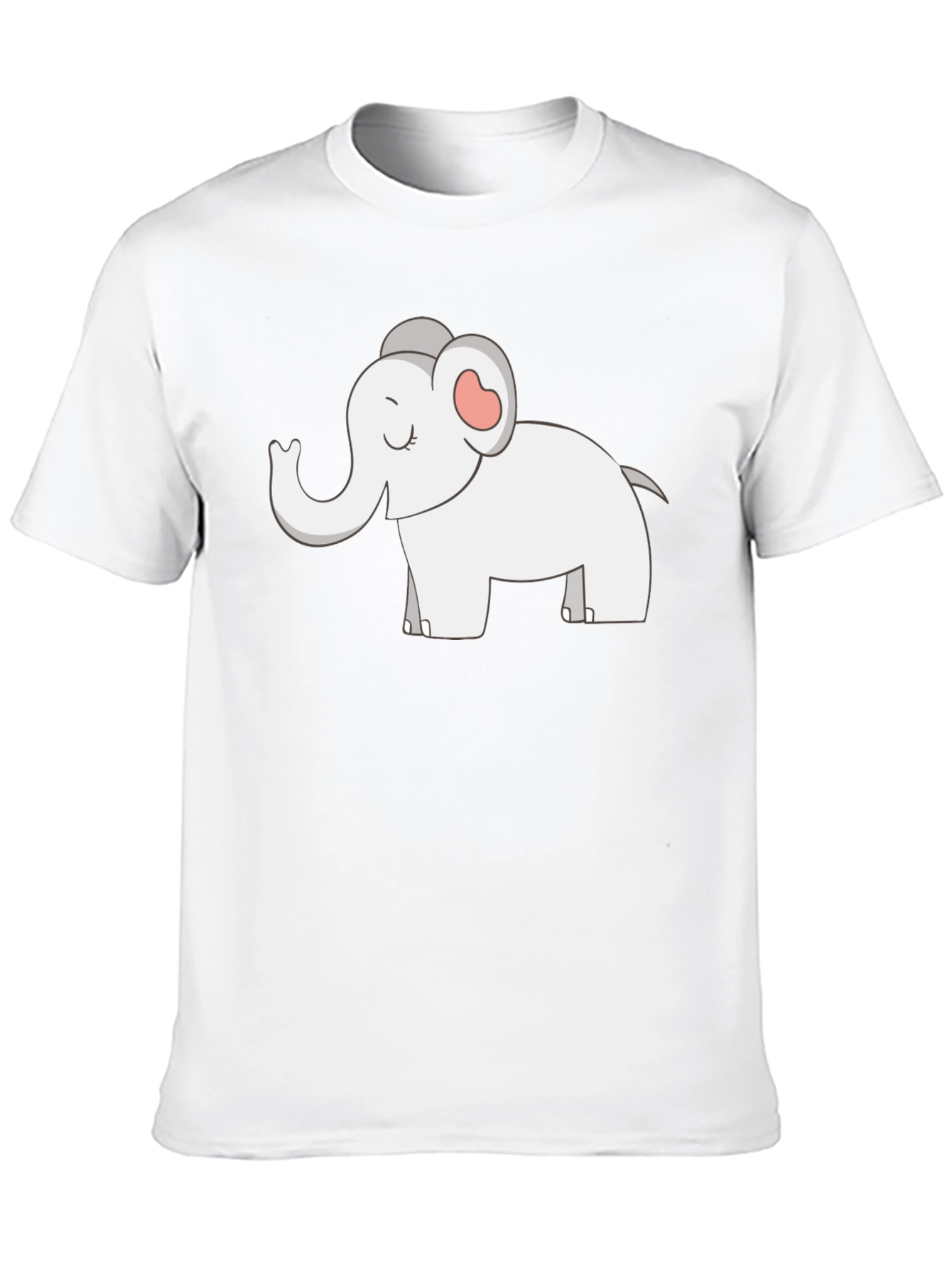 Black Elephant Graphic T-Shirt - Cute Cartoon Design view 10