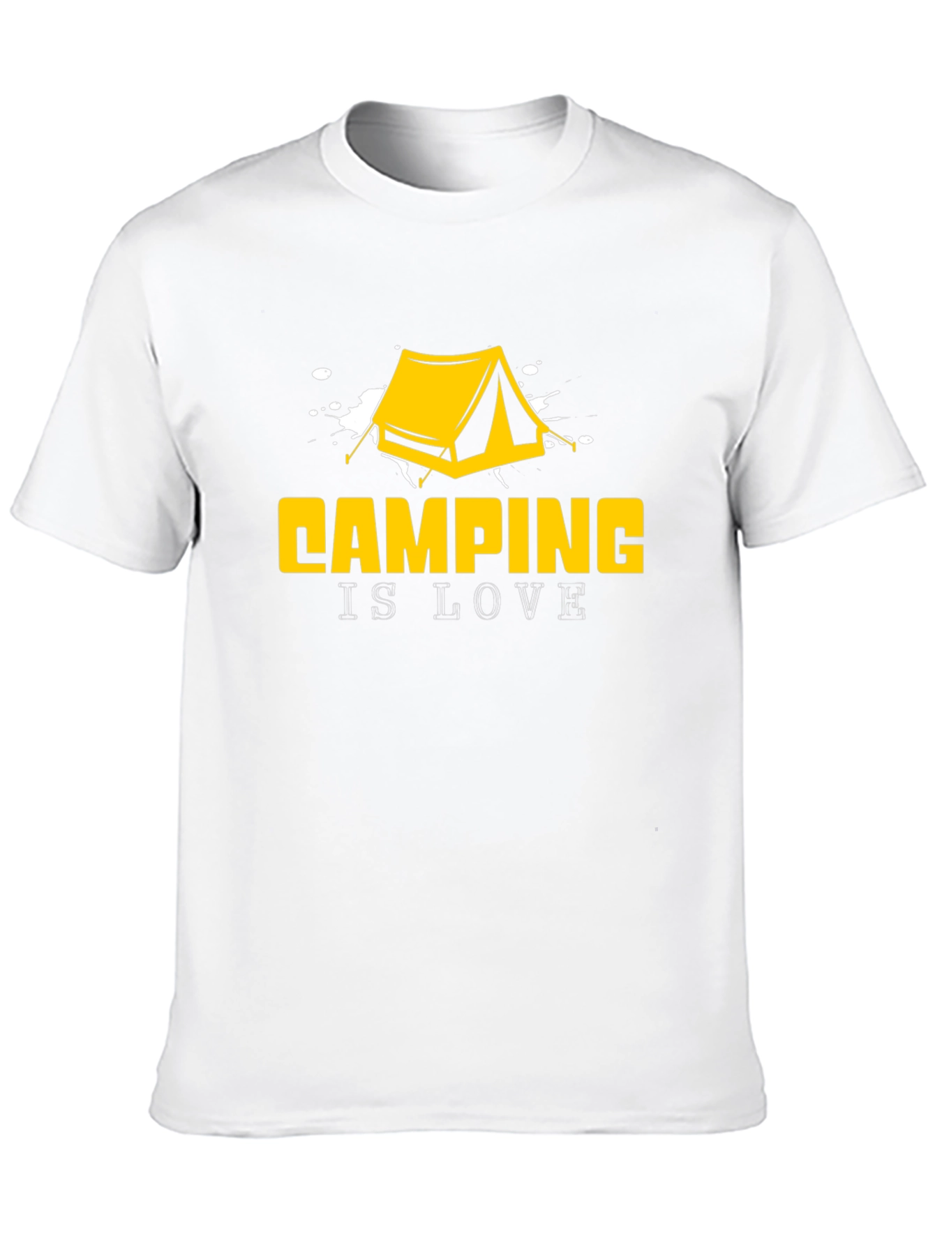 Black Camping is Love Graphic T-Shirt view 10