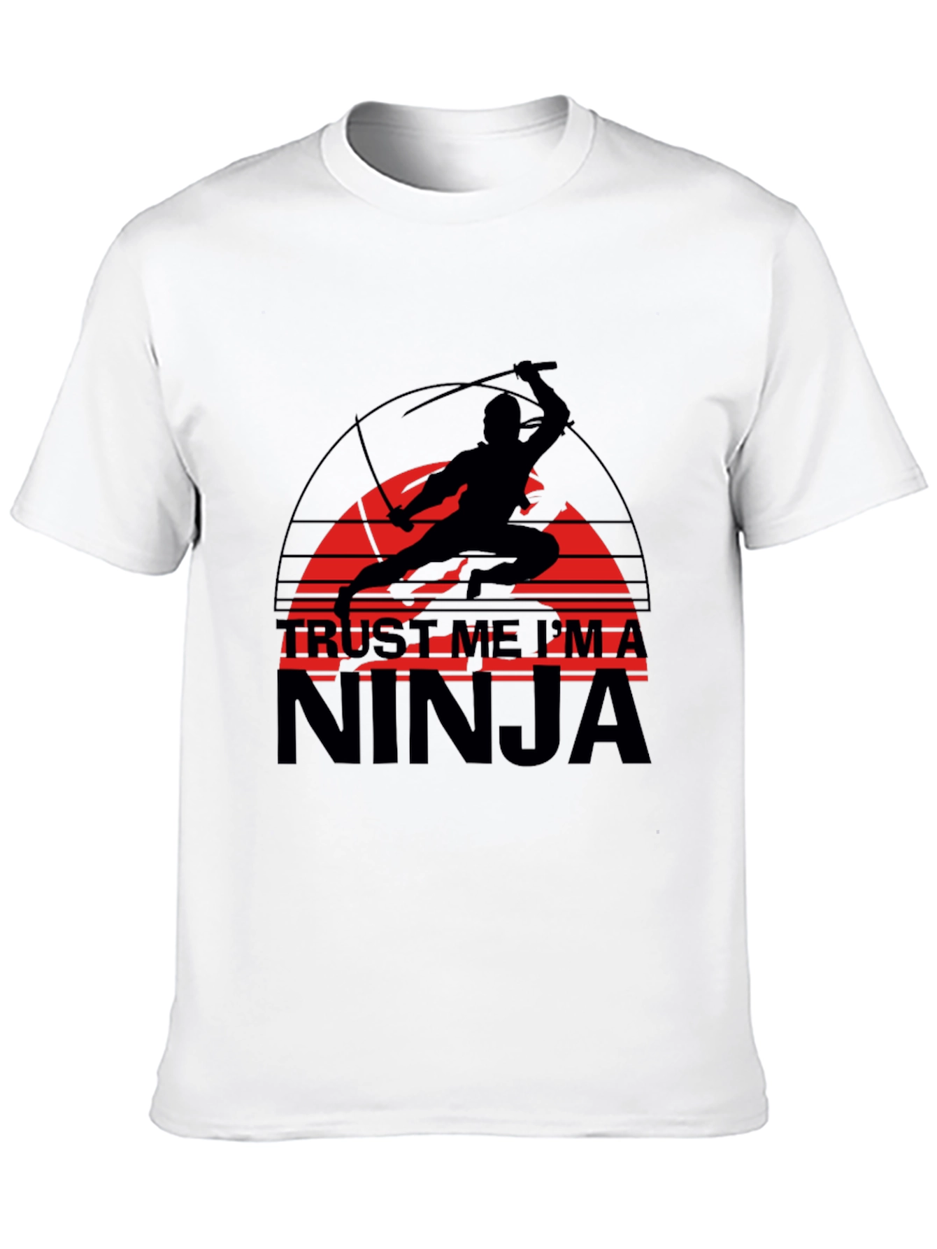Black Trust Me I'm A Ninja Graphic Tee view 10