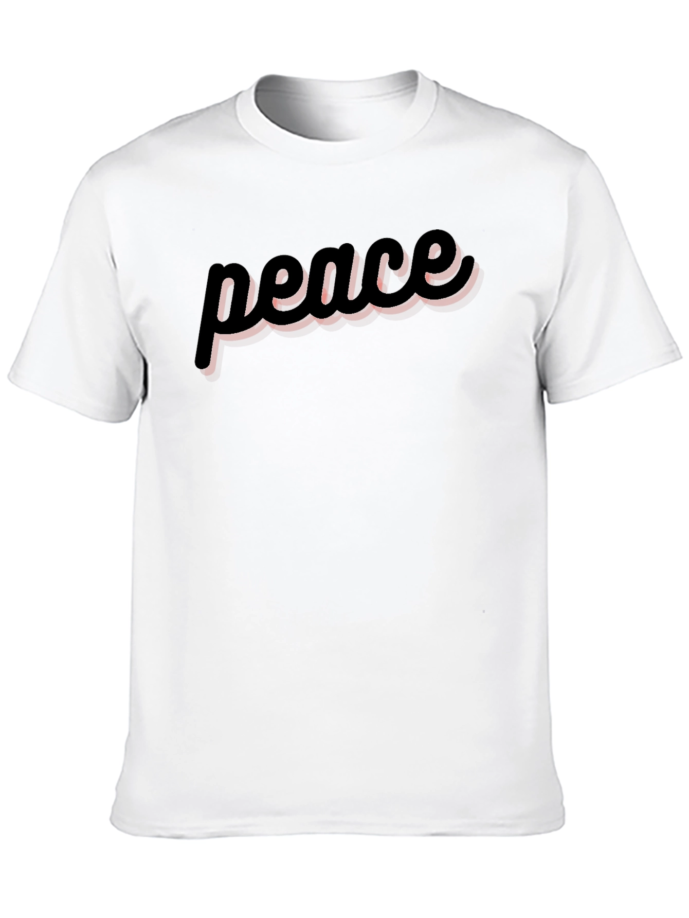 Black Peace Graphic Tee - Soft Cotton Casual Top view 10