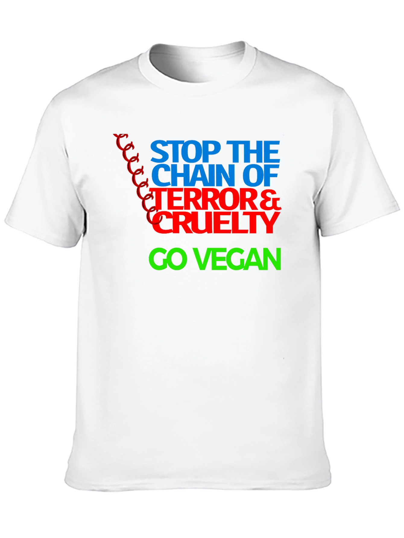 Black Stop the Chain Vegan T-Shirt view 10