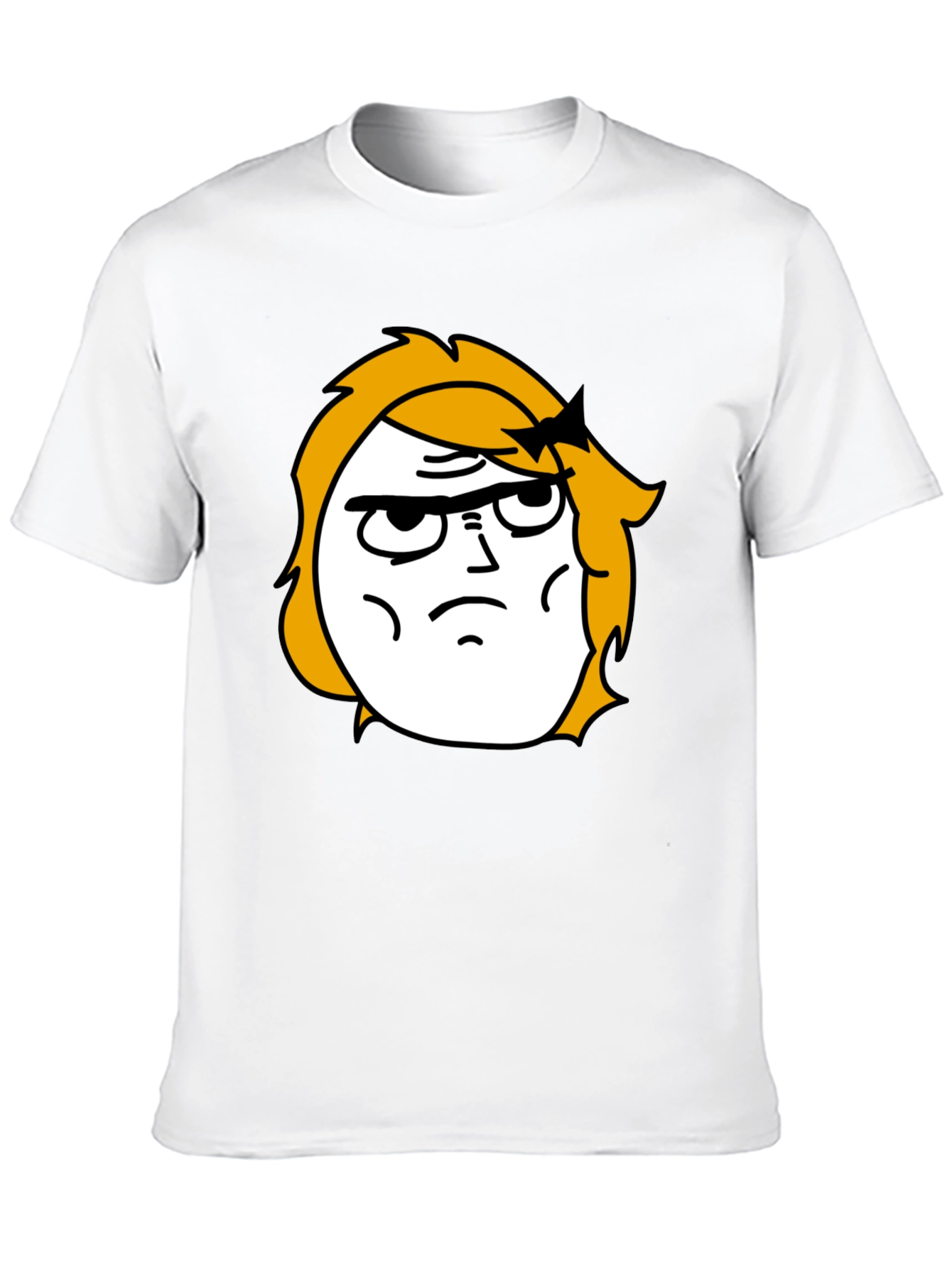 Black Meme Face Graphic Black T-Shirt view 10