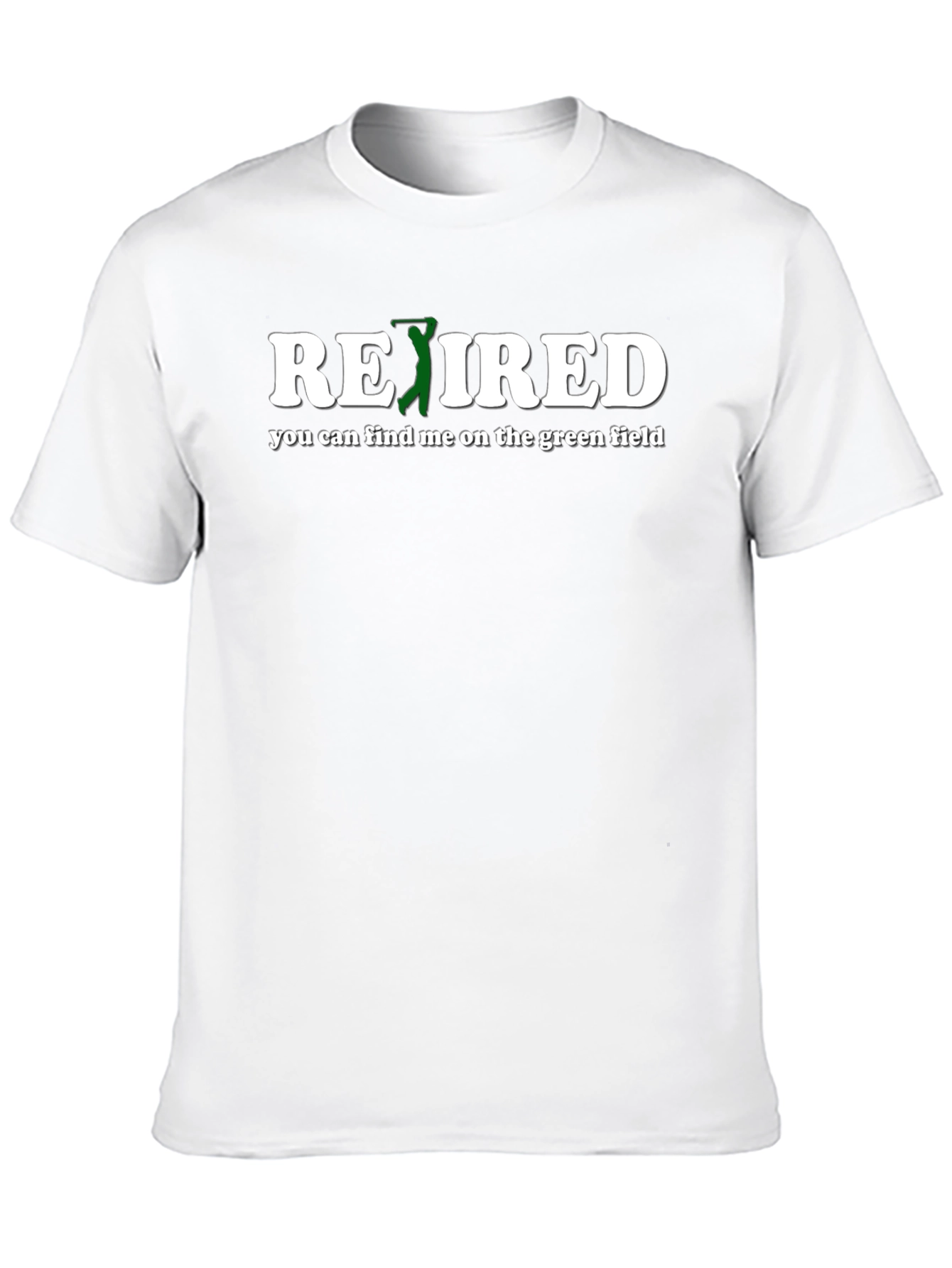 Black Retired Golf T-Shirt - Find Me On The Green Field view 10