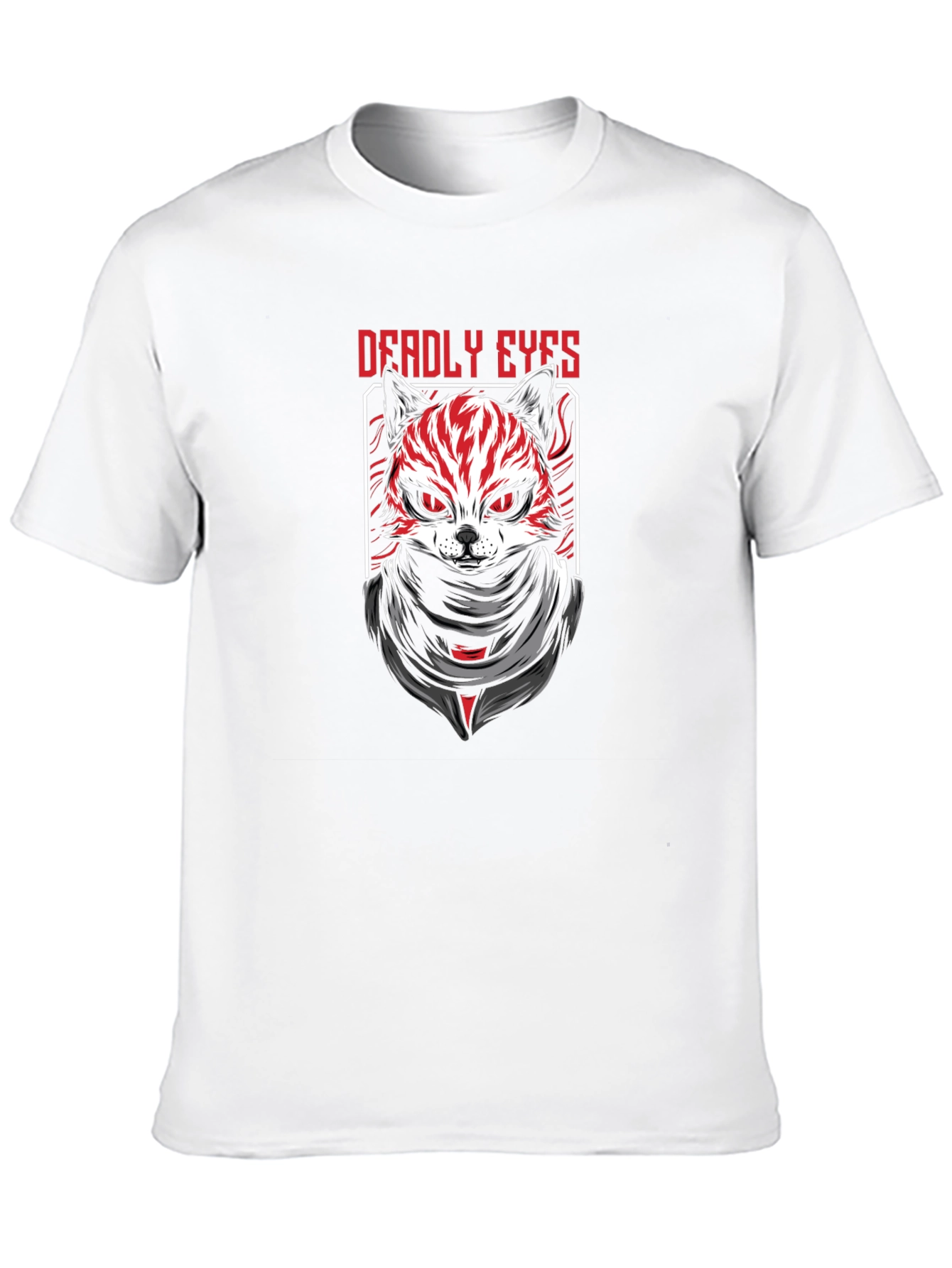 Black Deadly Eyes Graphic Tee - Men's Black T-Shirt view 10