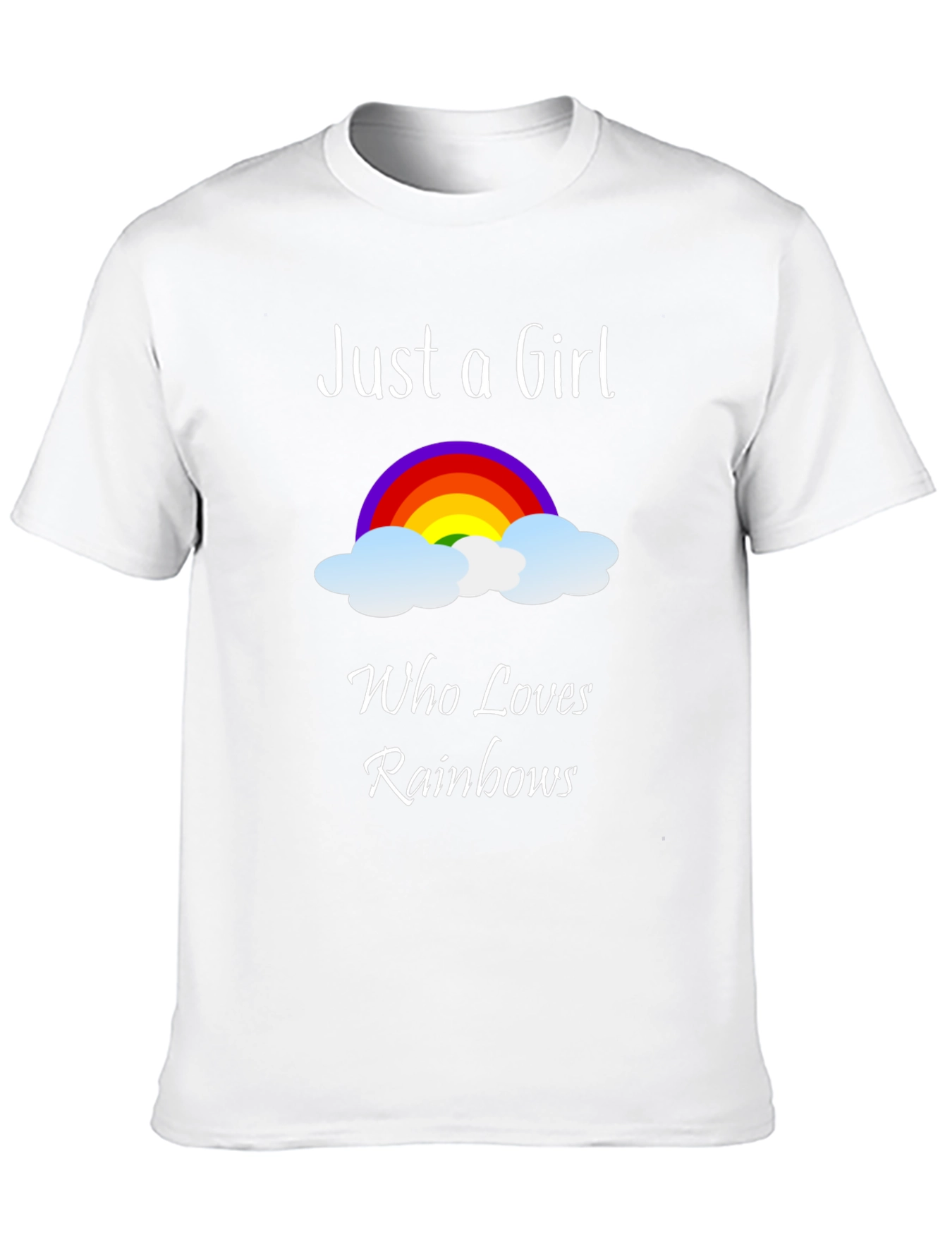 Black Rainbow Lover Women's Graphic Tee - Black view 10