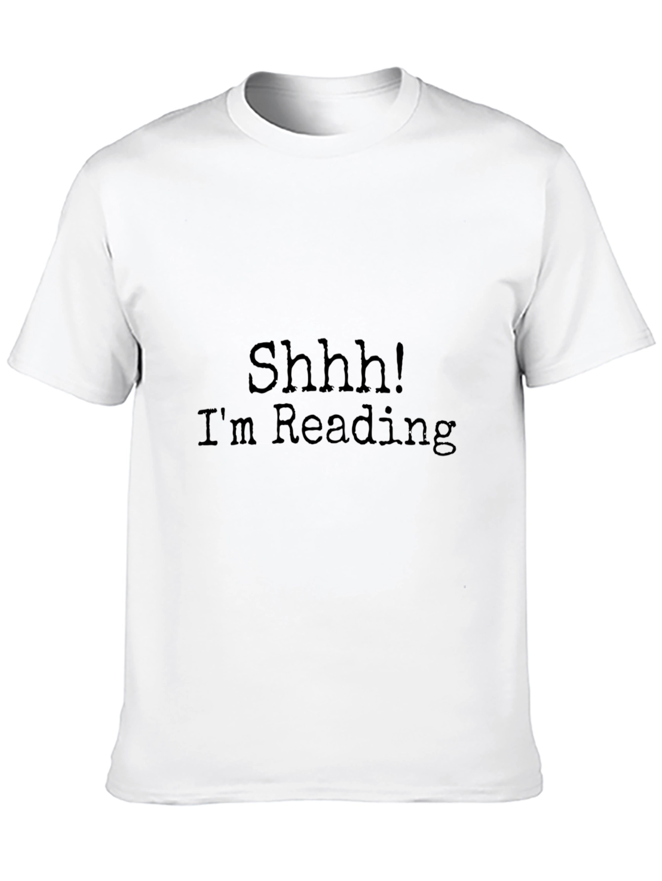 Black Shhh! I'm Reading Graphic Tee view 10