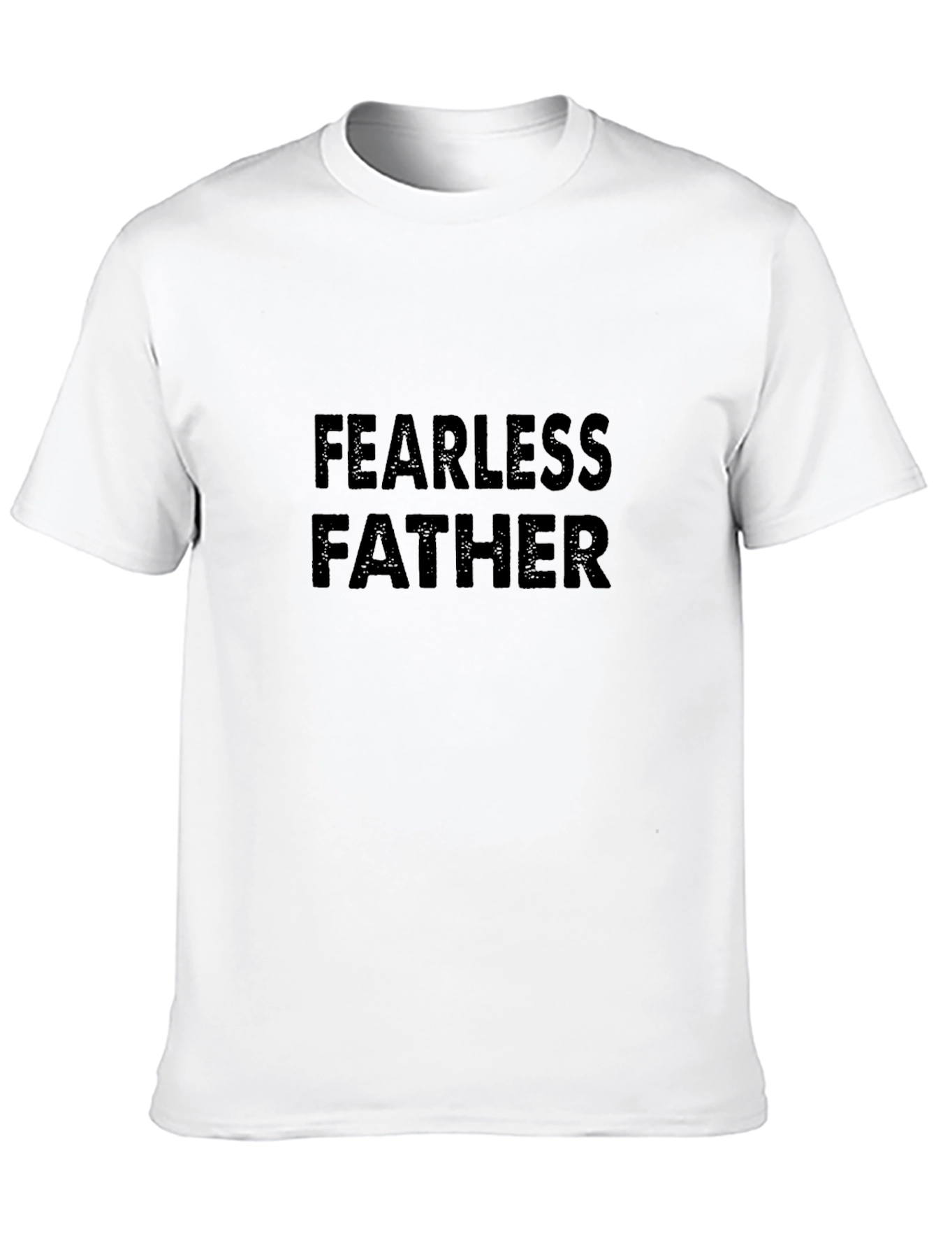 Black Fearless Father Black T-Shirt view 10