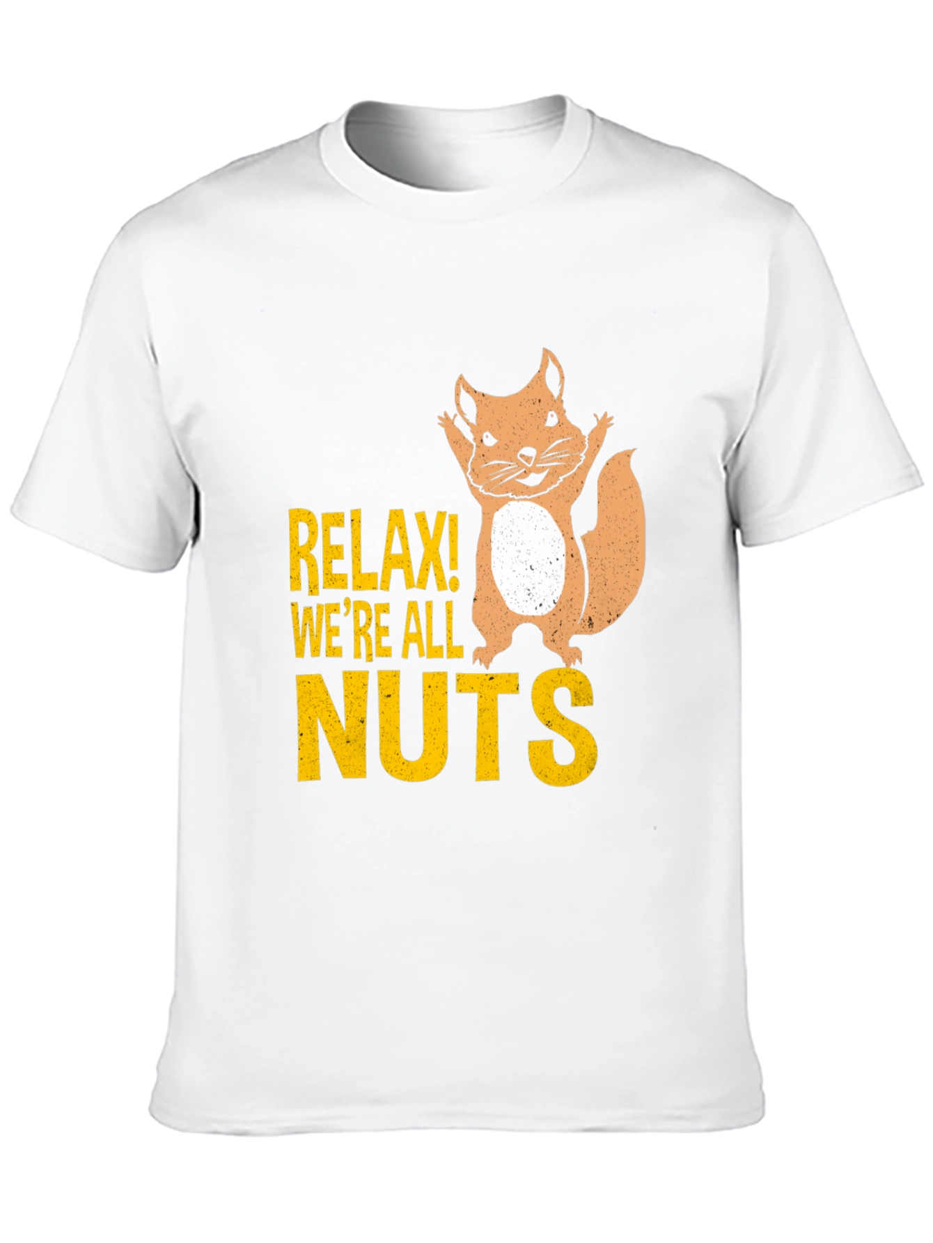 Black Relax! We're All Nuts Graphic Tee - Black view 10