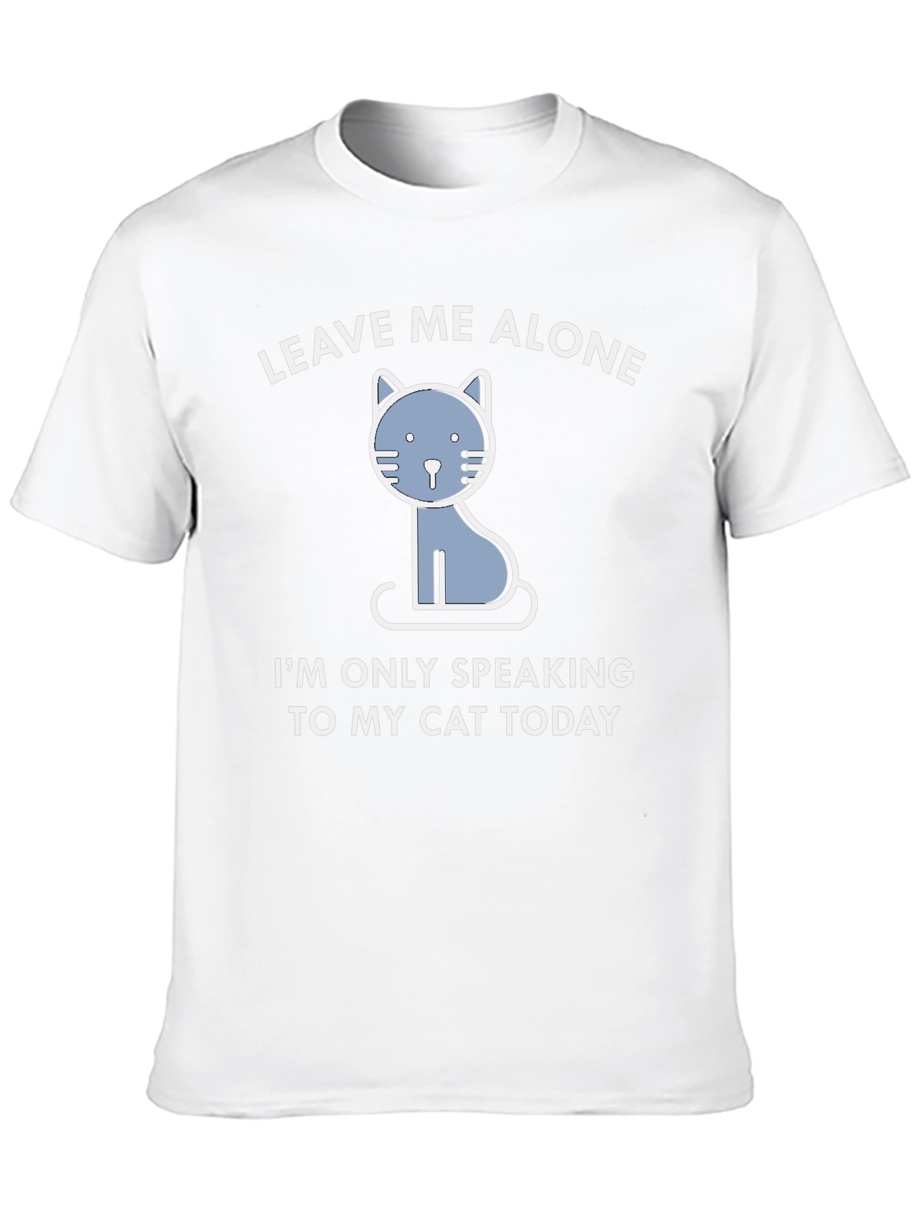 Black Leave Me Alone Cat T-Shirt - Funny Graphic Tee view 10