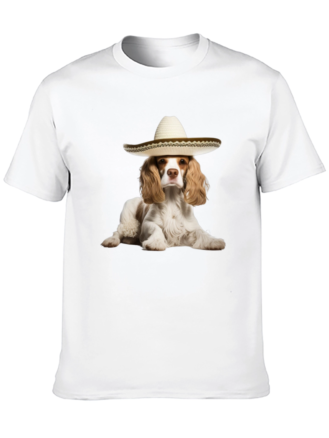 Black Dog Sombrero Graphic Tee - Funny Pet Lover T-Shirt view 10