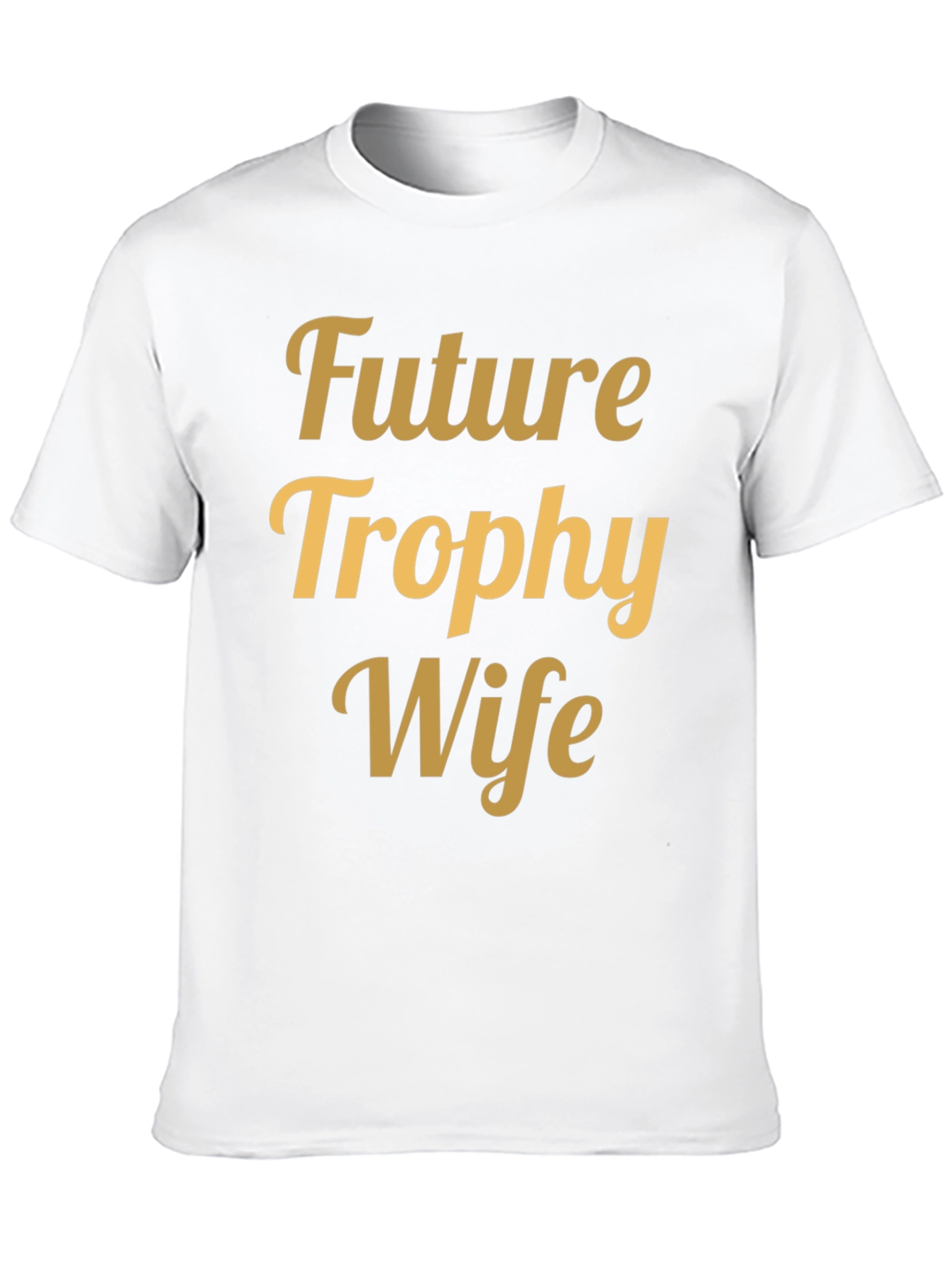 Black Future Trophy Wife T-Shirt - Funny Bachelor Party Tee view 10