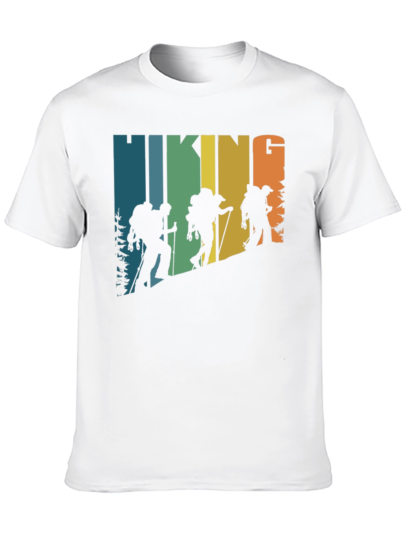 Black Hiking Retro T-Shirt Outdoor Adventure Tee view 10