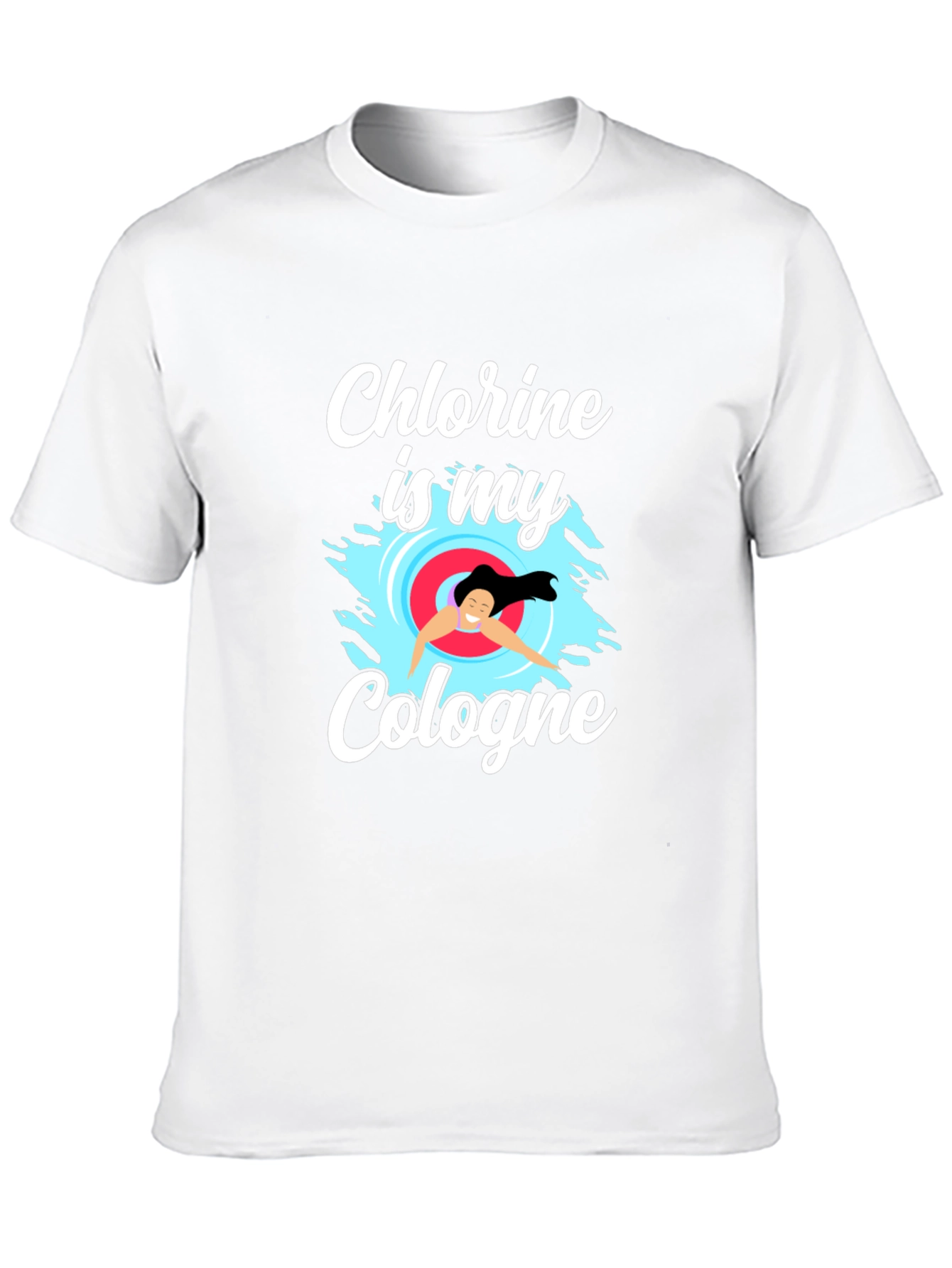 Black Chlorine Is My Cologne T-Shirt - Swimmer Gift view 10