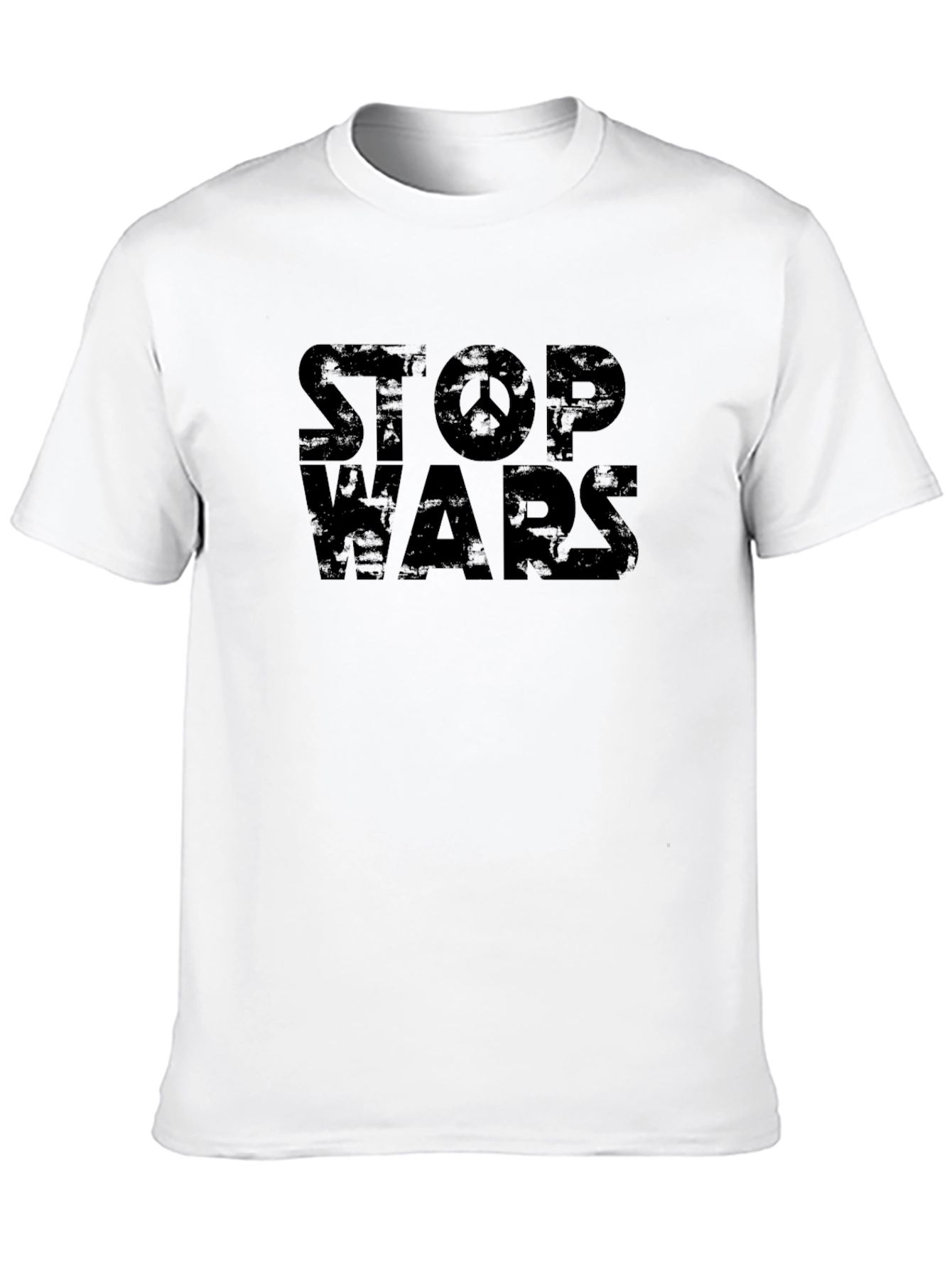 Black Stop Wars Peace T-Shirt view 10