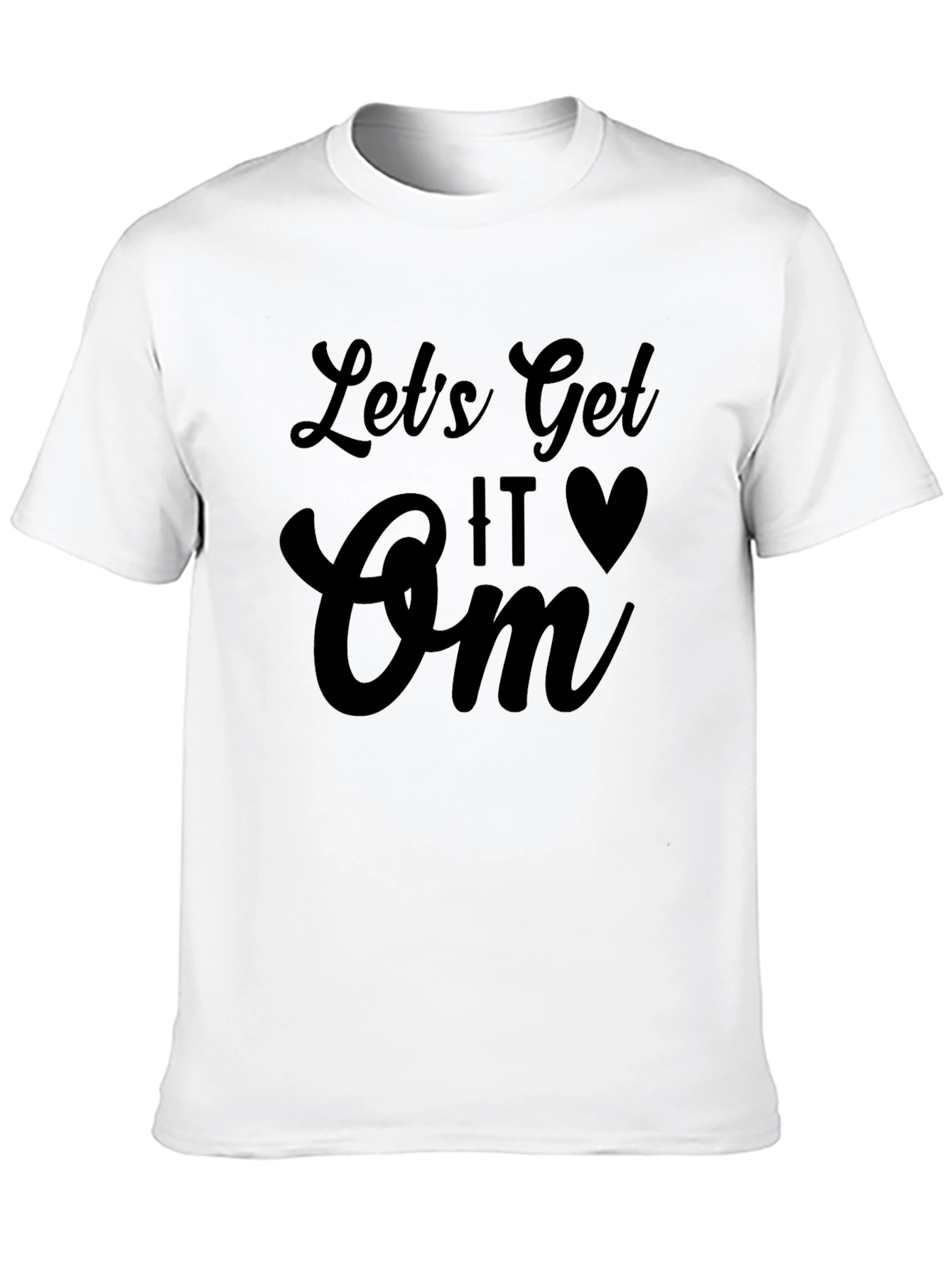 Black Let's Get It Om T-Shirt Black Unisex view 10