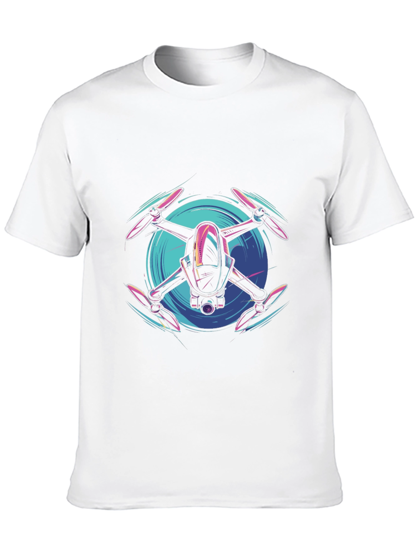 Black Drone Graphic Tee - Modern Tech Style view 10