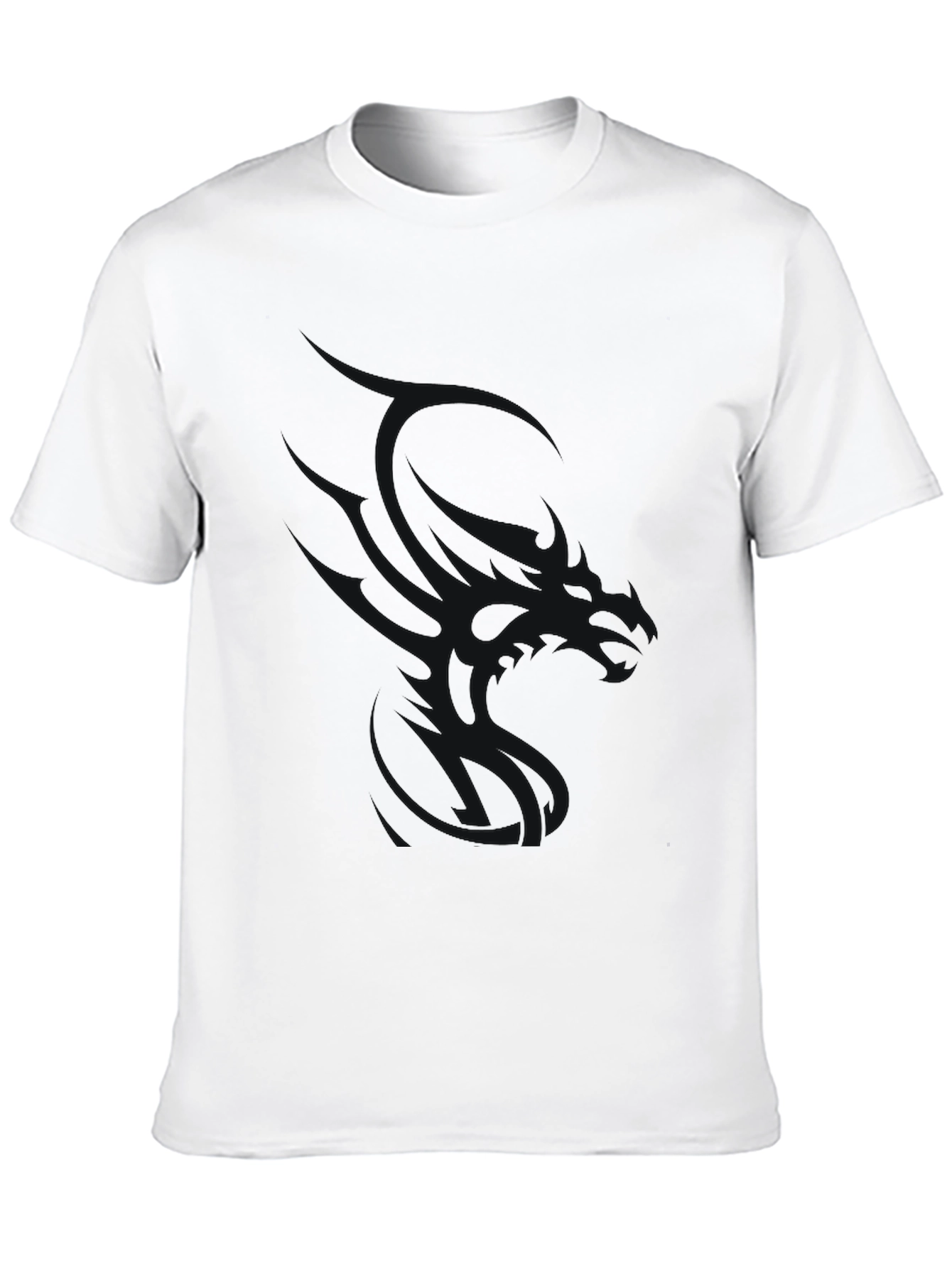 Black Men's Black Crew Neck Short Sleeve T-Shirt view 10