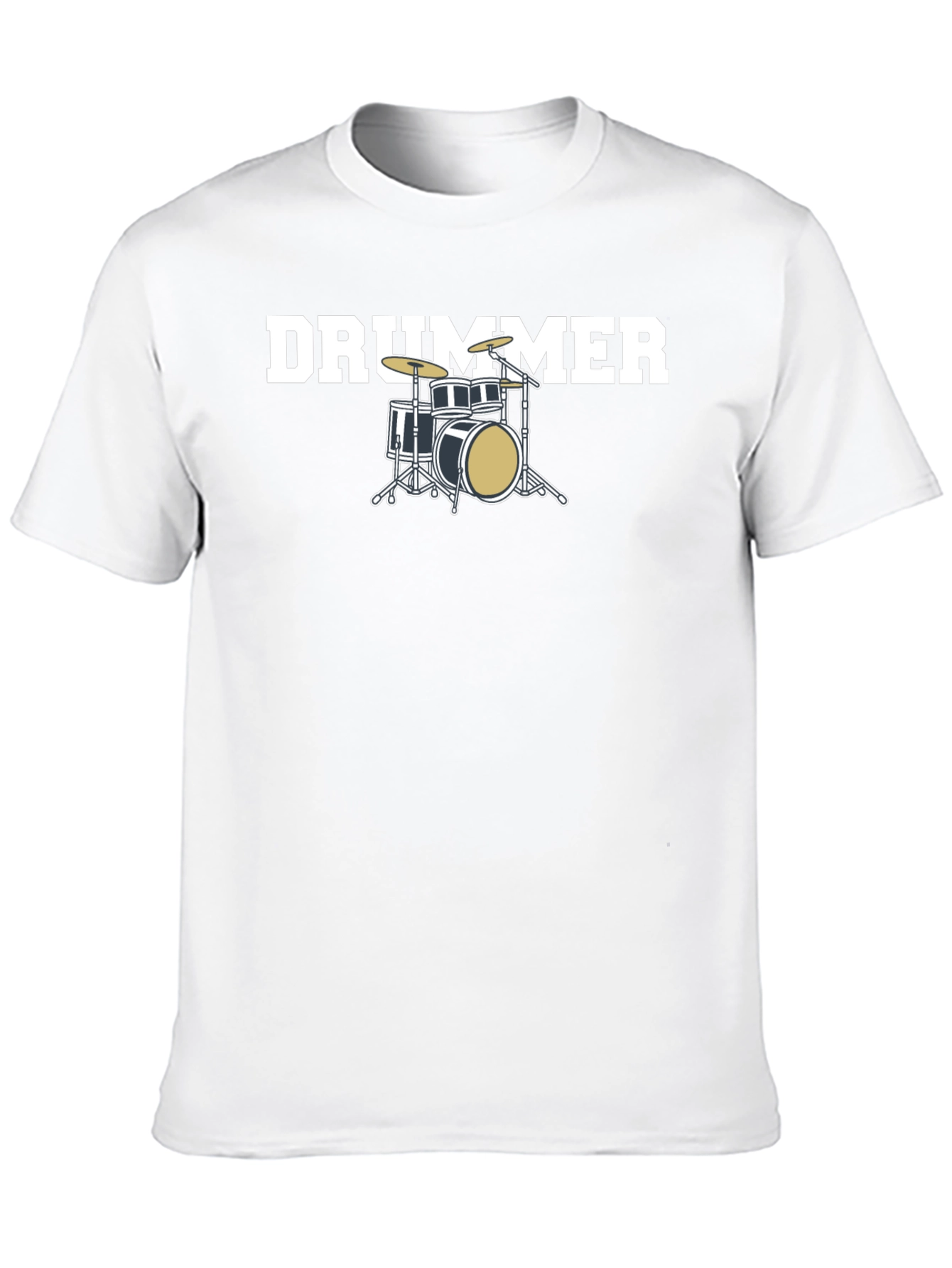Black Drummer T-Shirt - Music Lover Tee view 10