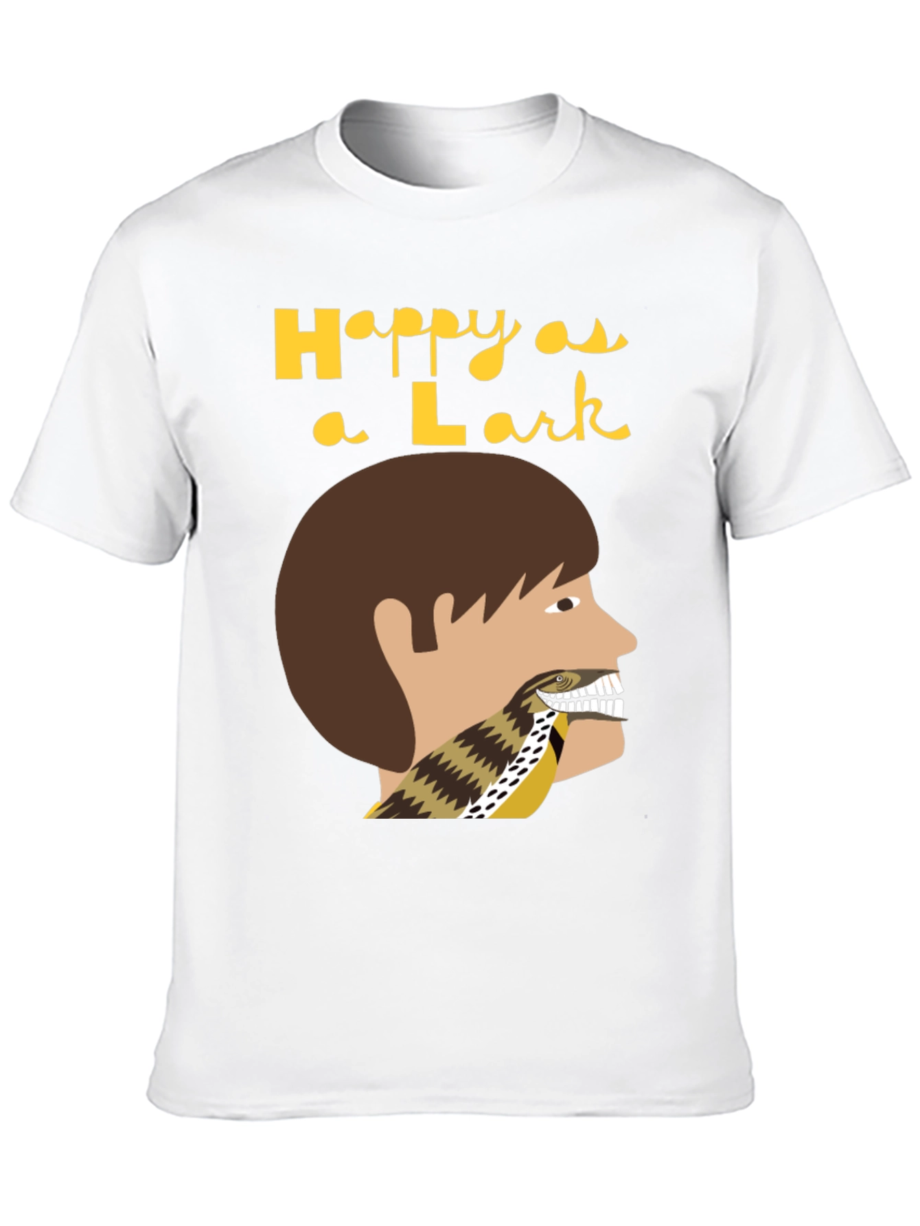 Black Happy as a Lark T-Shirt view 10