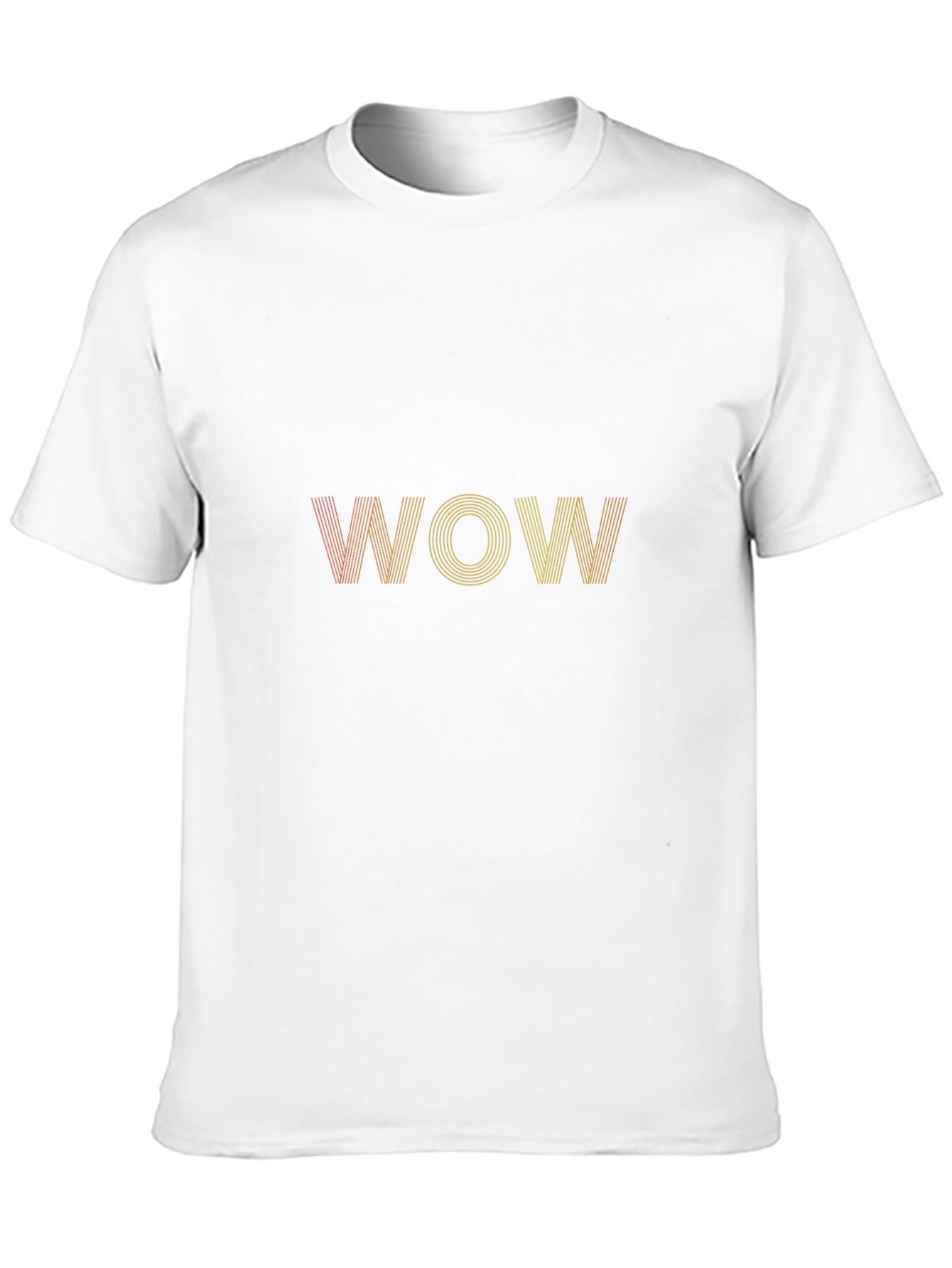 Black WOW Graphic Tee - Retro Style, Black Cotton Blend view 10