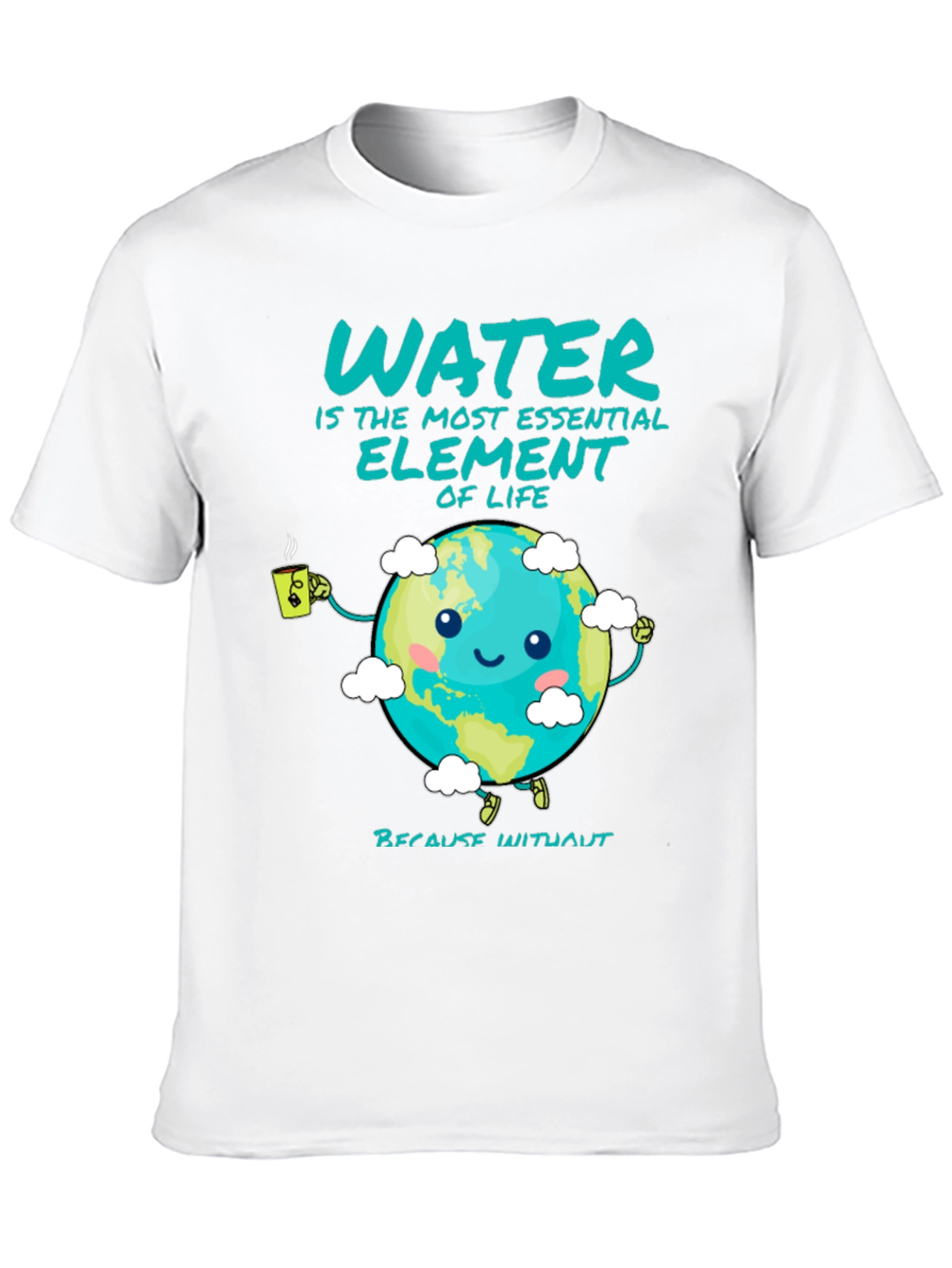 Black Essential Water Element Graphic Tee view 10