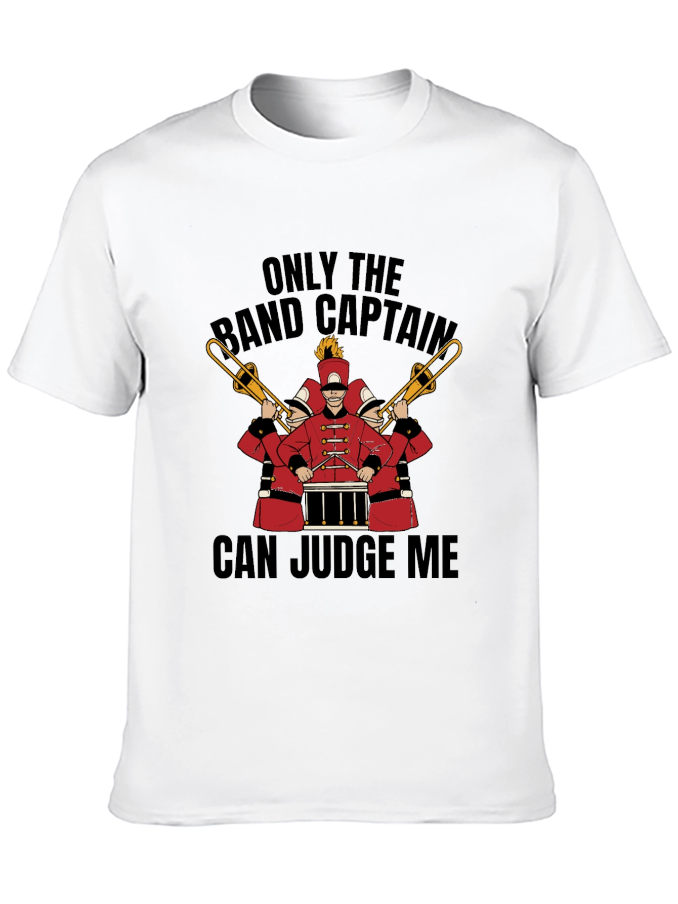 Black Band Captain Judge Me Graphic T-Shirt view 10