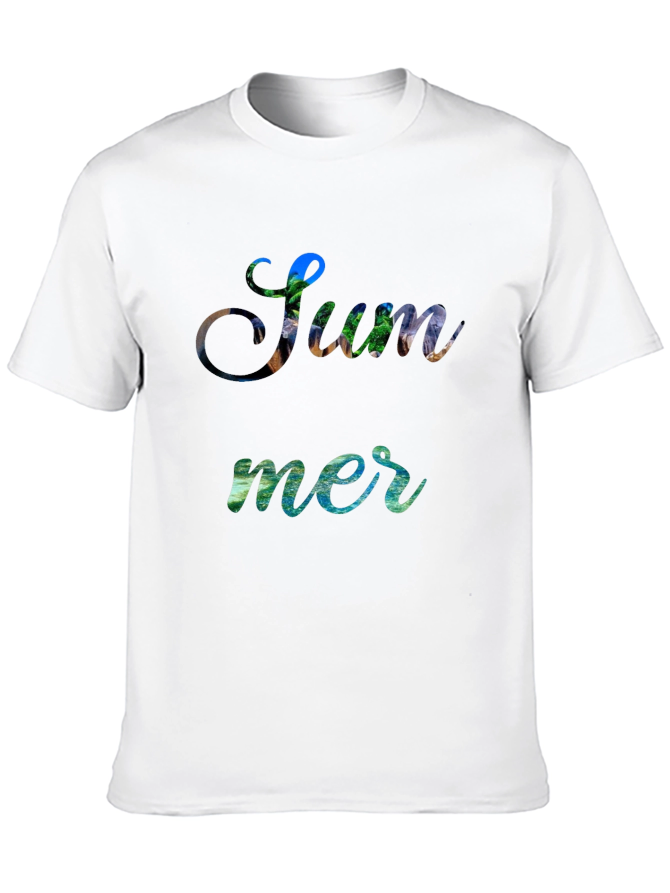 Black Summer Themed Graphic T-Shirt view 10