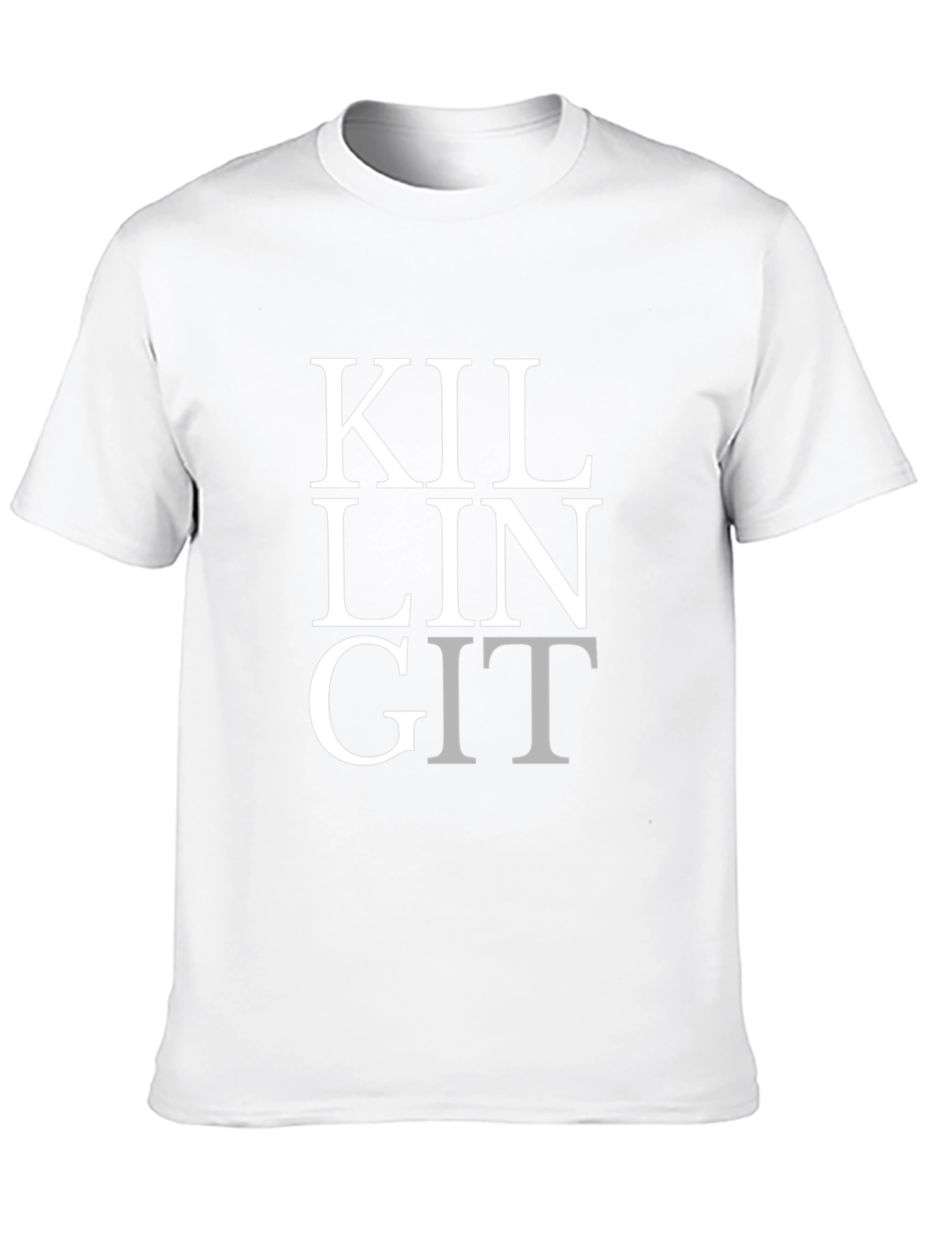 Black Killing It T-Shirt - Black Crew Neck Tee view 10