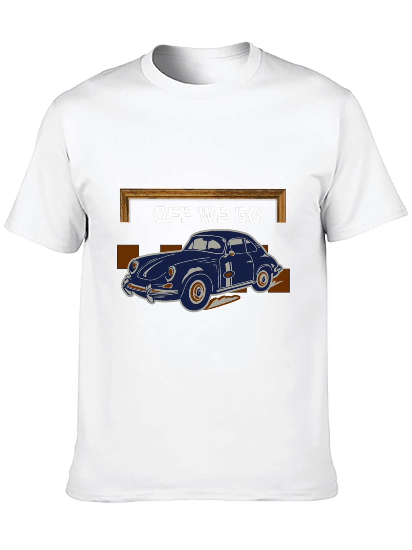 Black Off We Go Car Graphic T-Shirt view 10