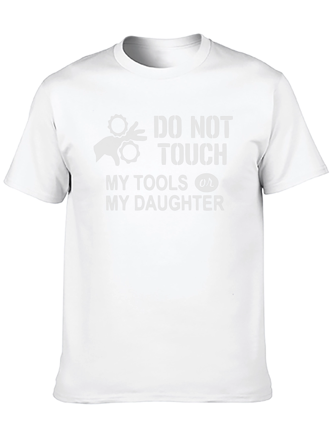 Black Do Not Touch My Tools or My Daughter T-Shirt view 10