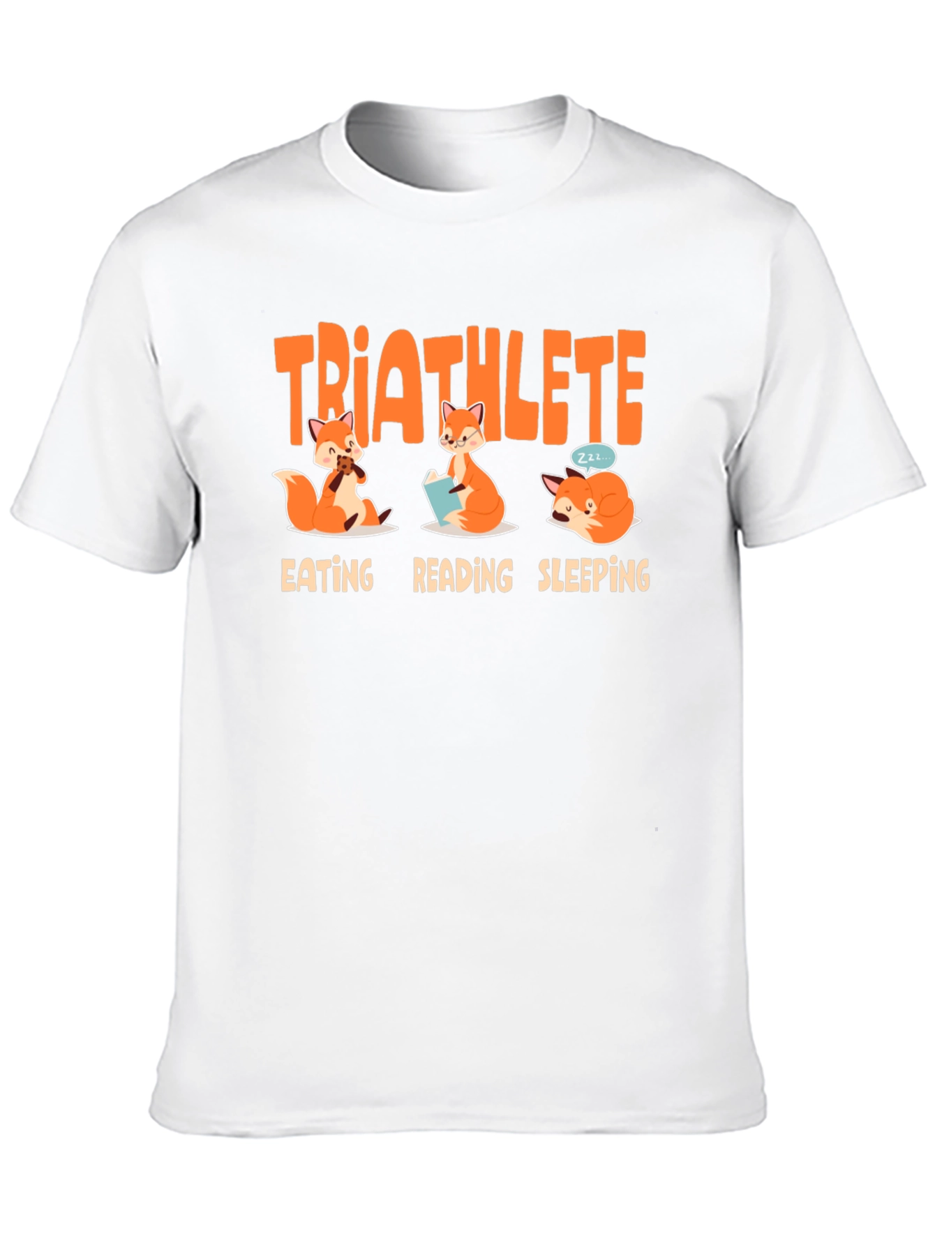 Black Triathlete Fox Graphic Tee view 10