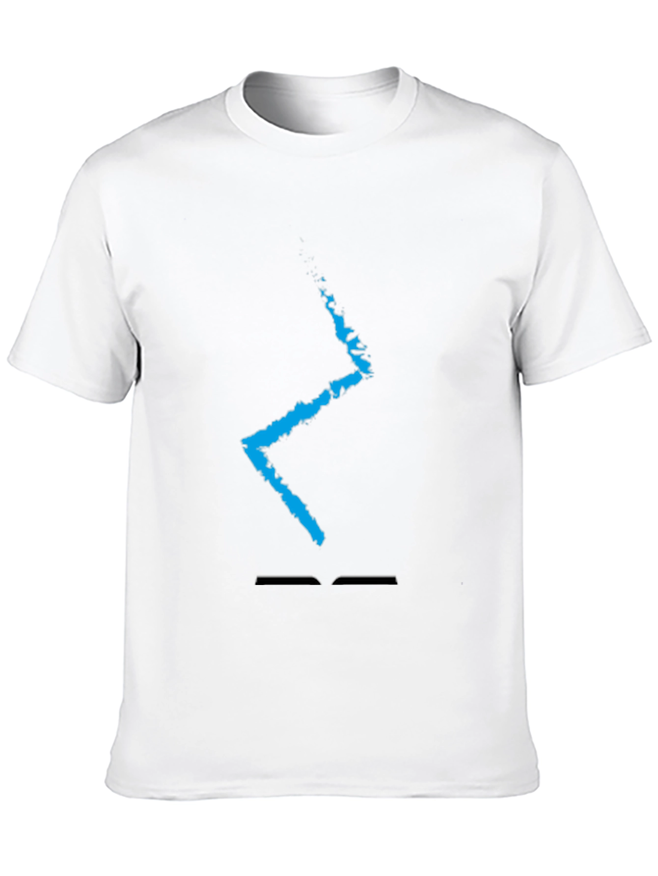 Black Modern Graphic Print Black T-Shirt view 10