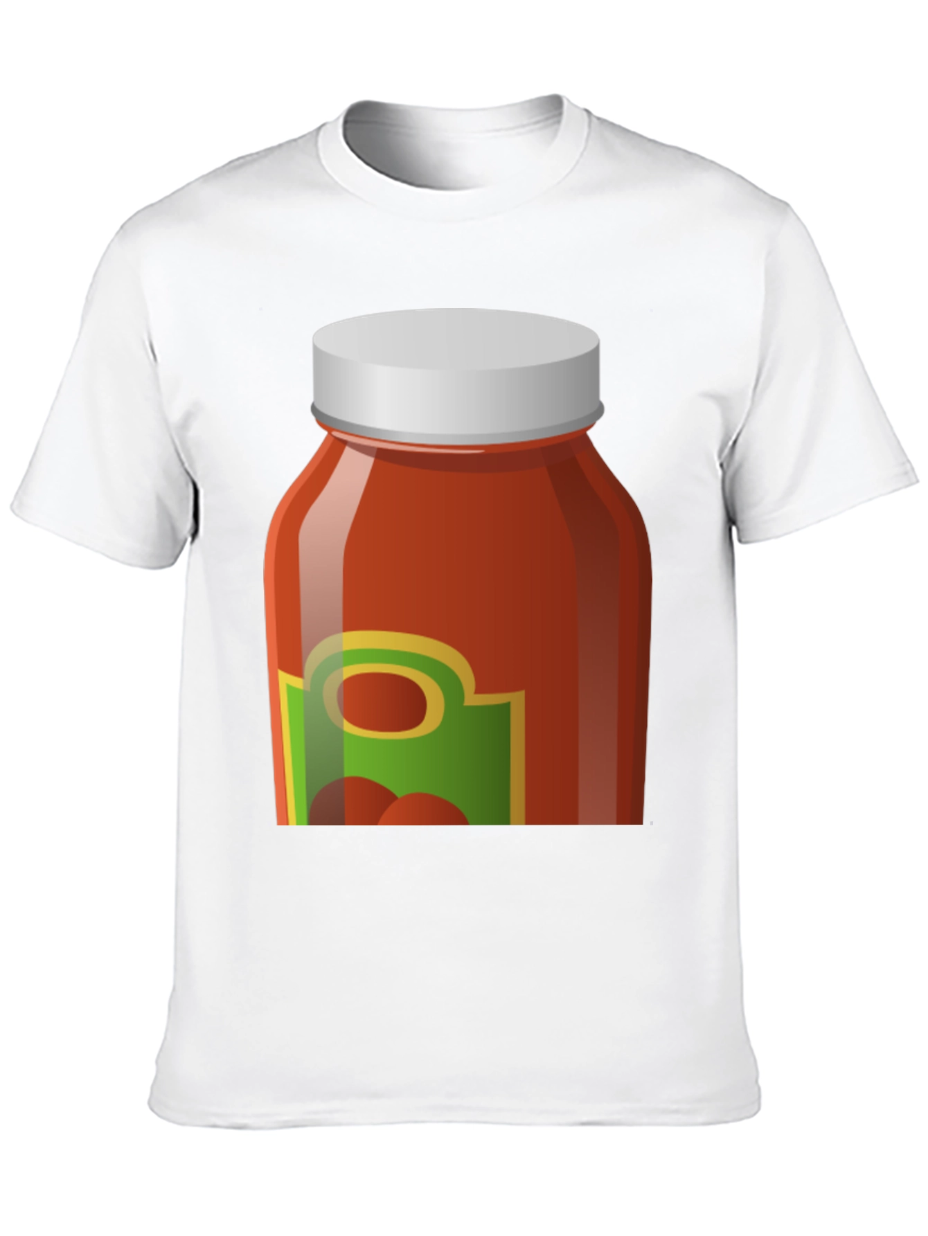Black Tomato Sauce Jar Graphic Tee - Novelty T-Shirt view 10