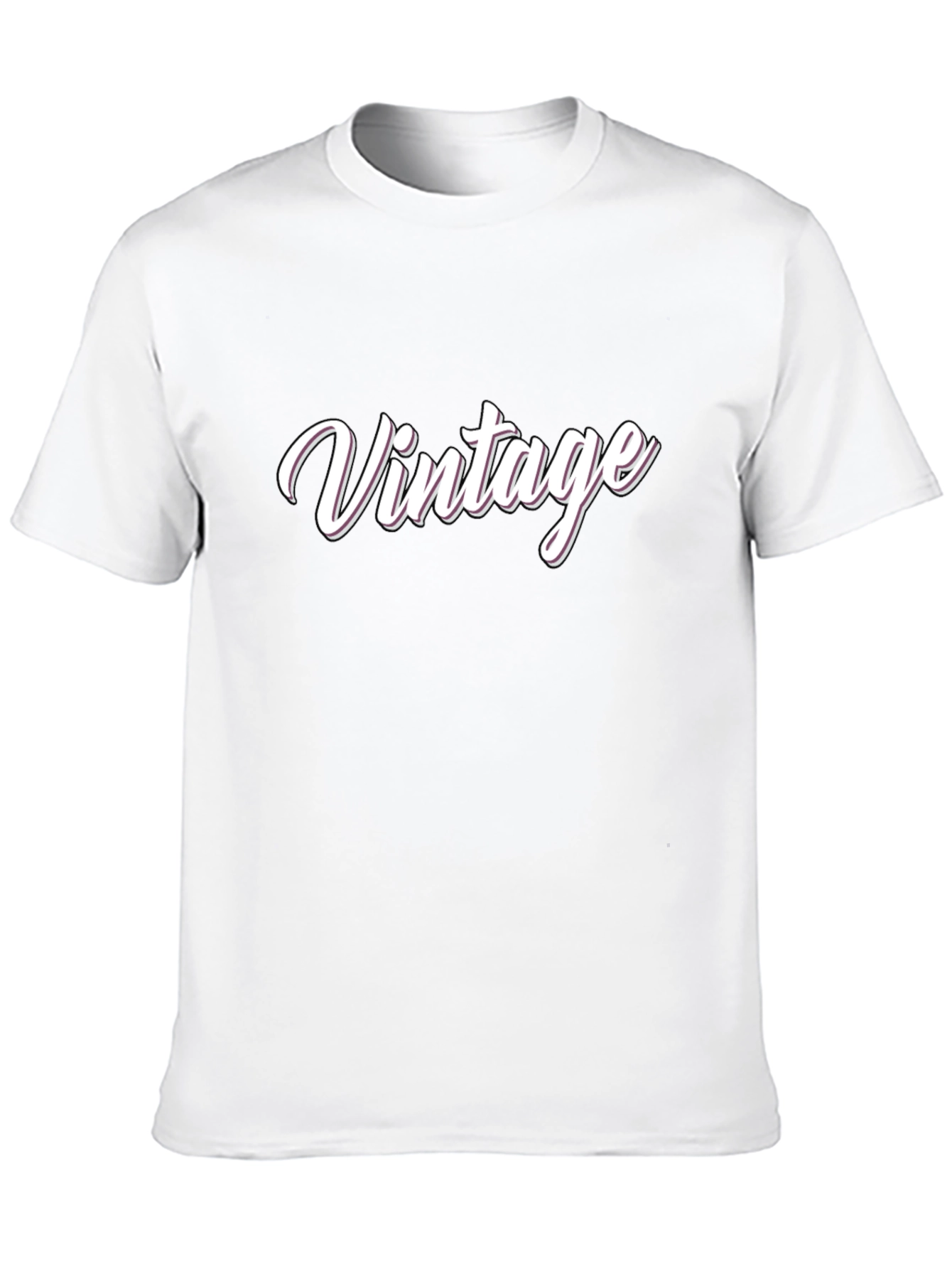 Black Vintage Style Black T-Shirt view 10