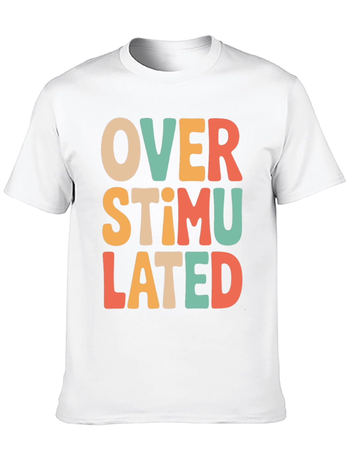 Black Overstimulated Retro T-Shirt - Comfort & Style view 10