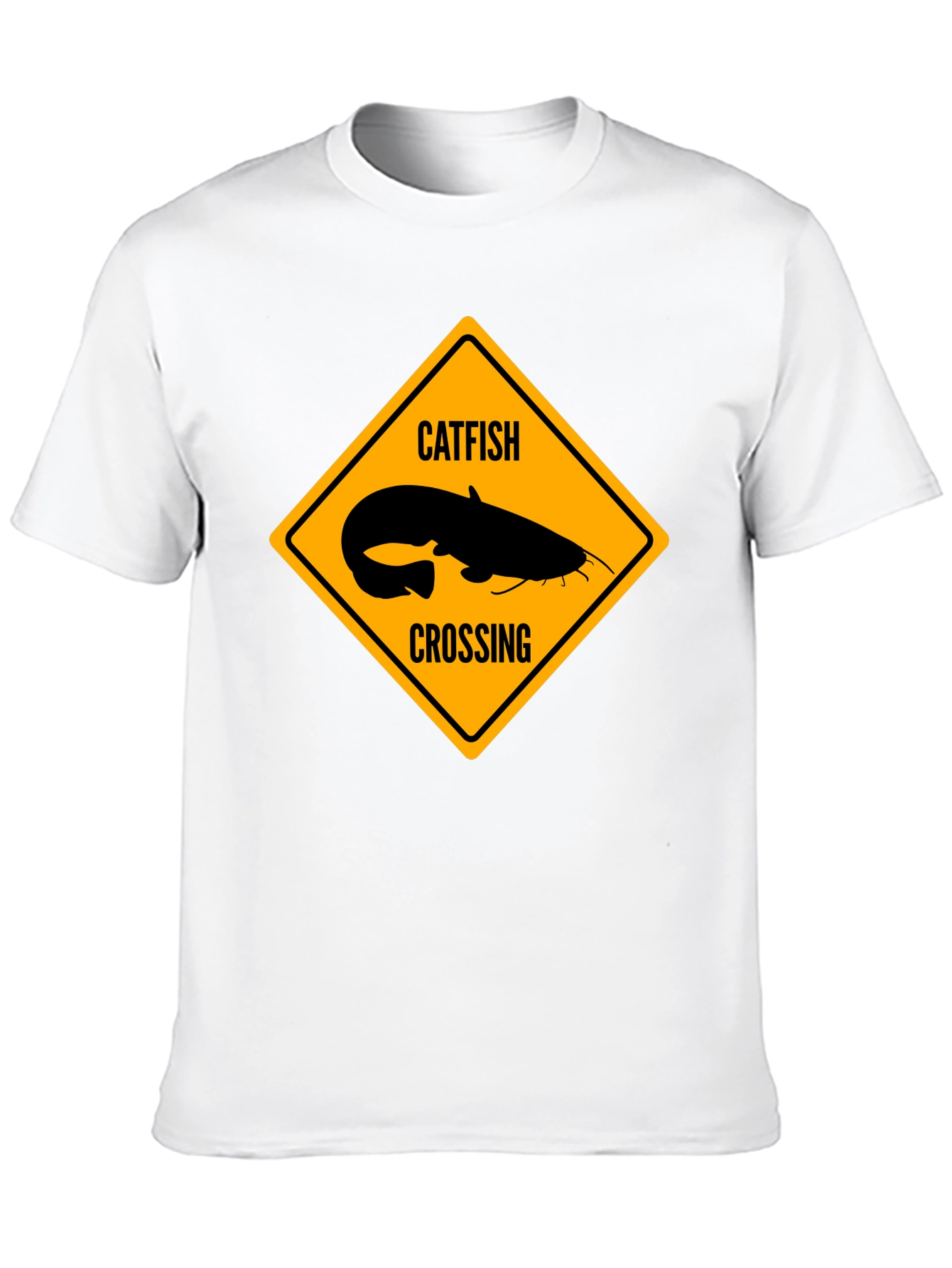Black Catfish Crossing Graphic T-Shirt - Black view 10