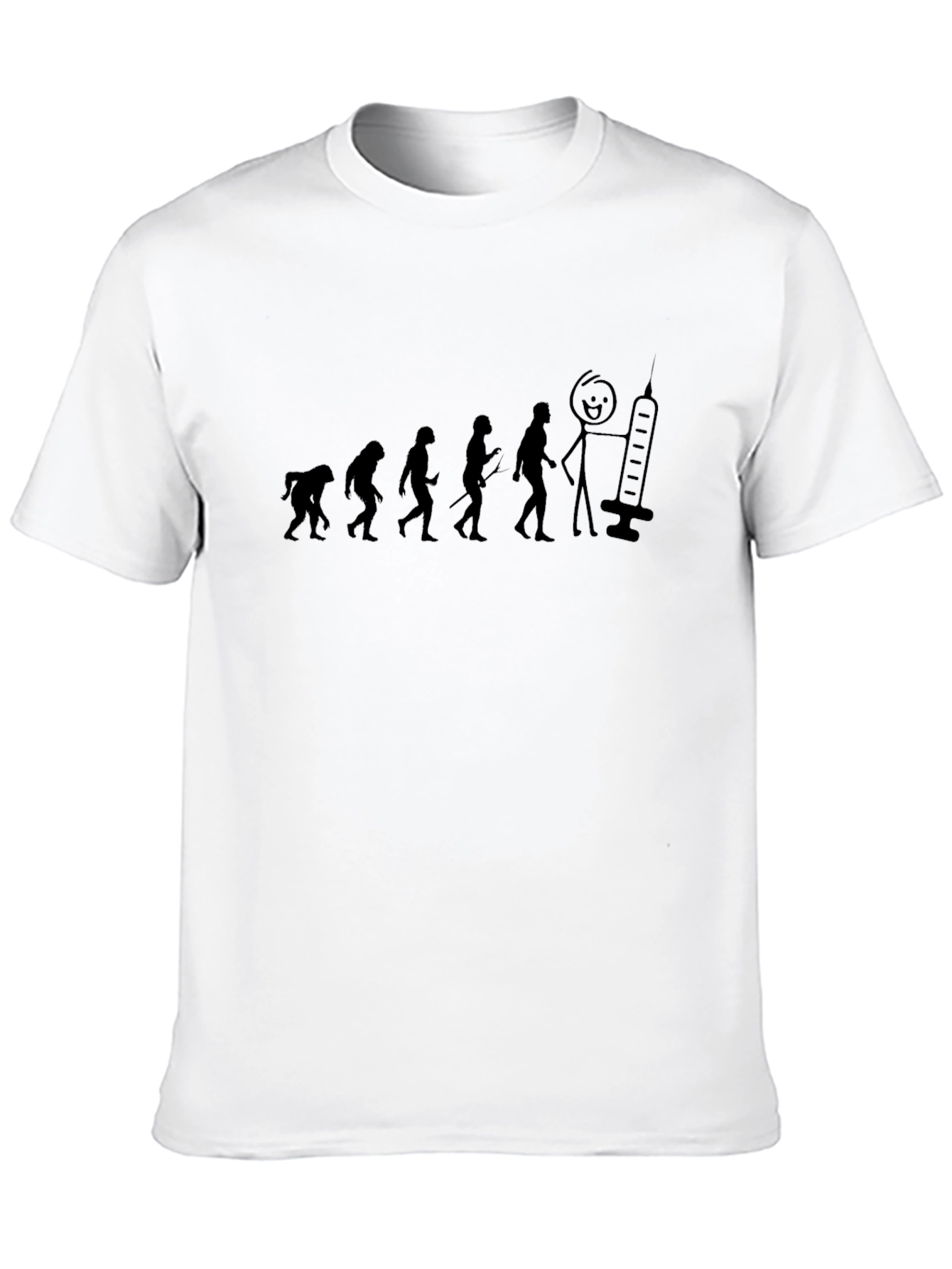 Black Evolution of Man T-Shirt view 10
