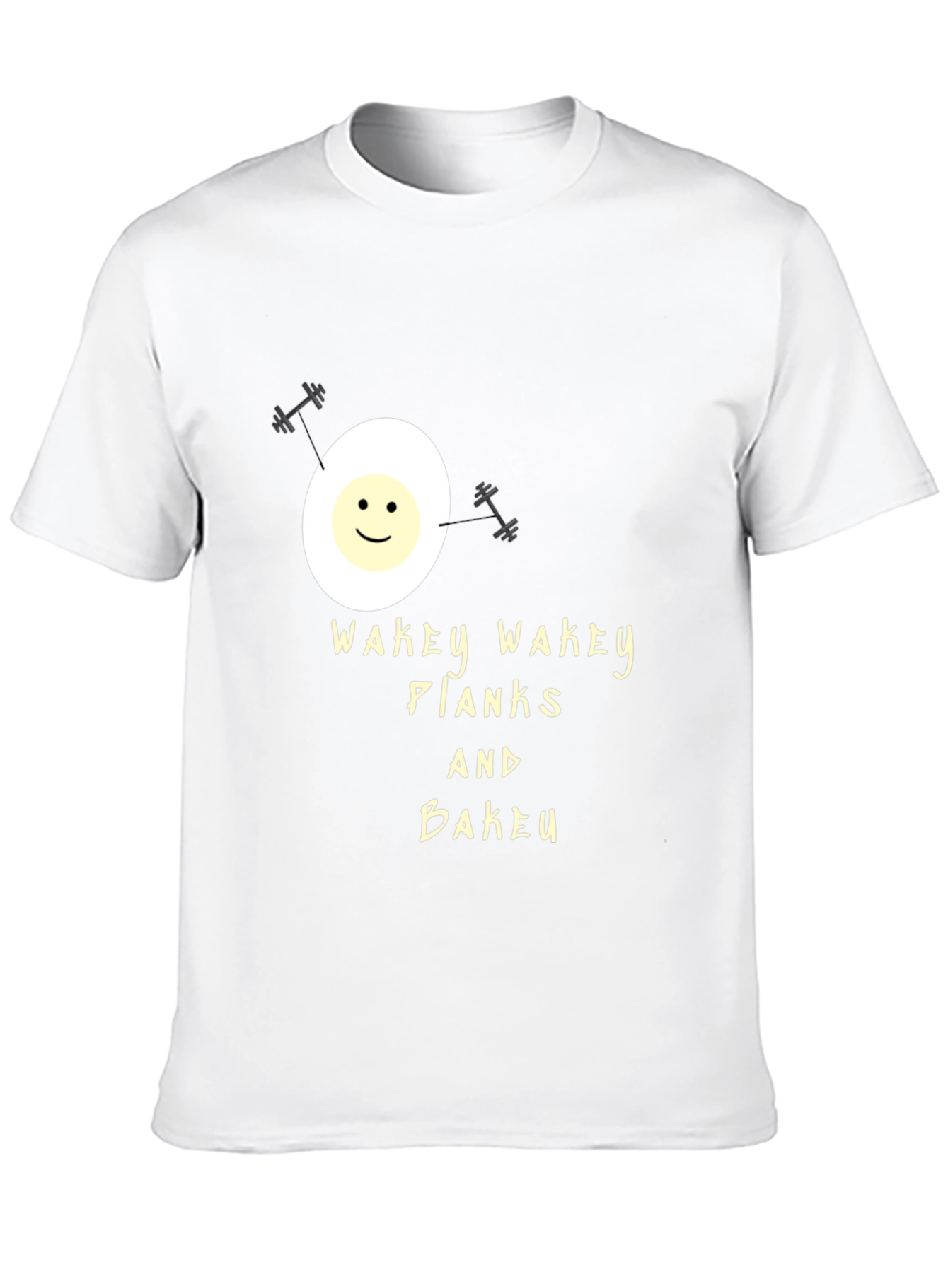 Black Wakey Wakey Planks & Bakey Black Graphic Tee view 10