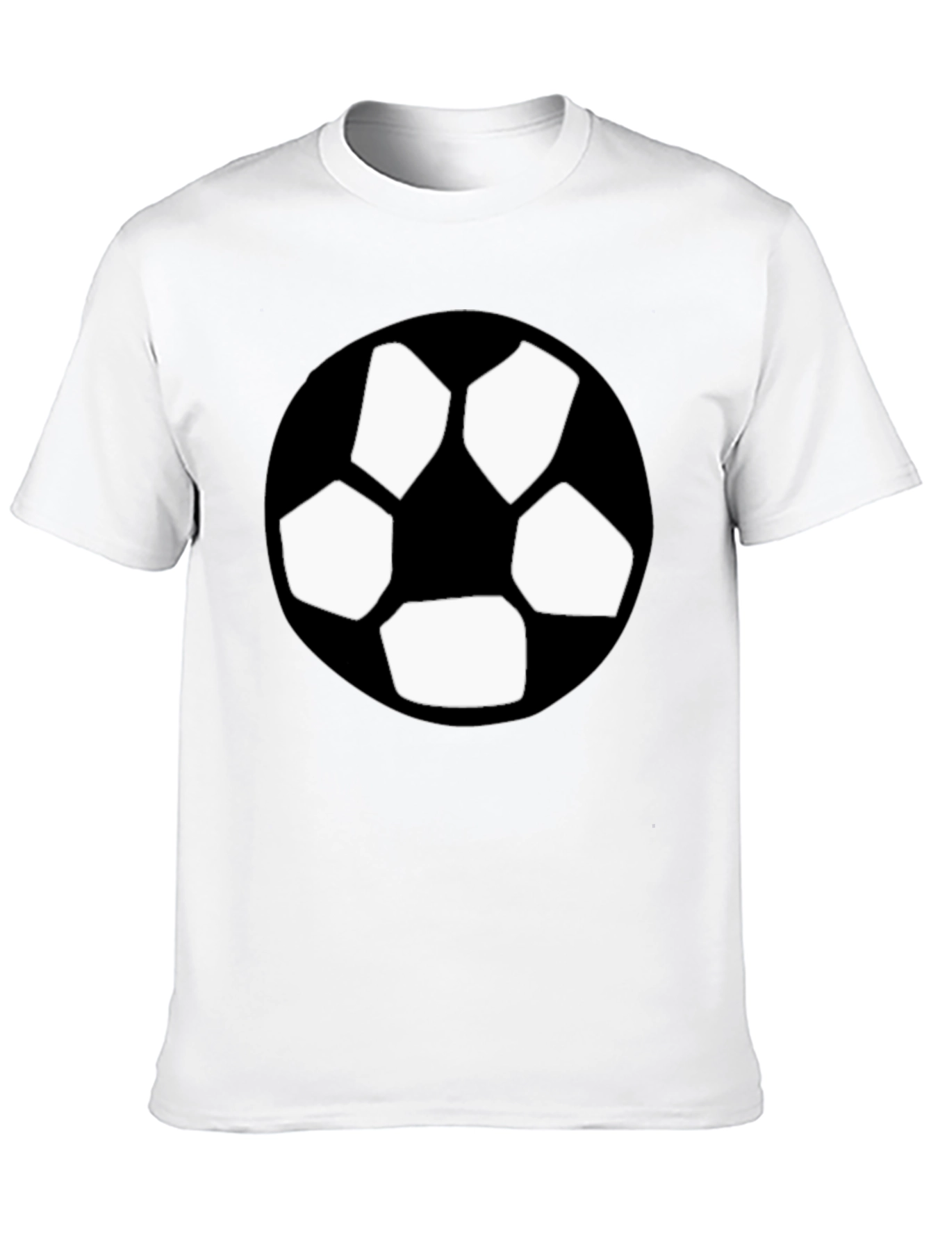 Black Black T-Shirt with Soccer Ball Graphic view 10