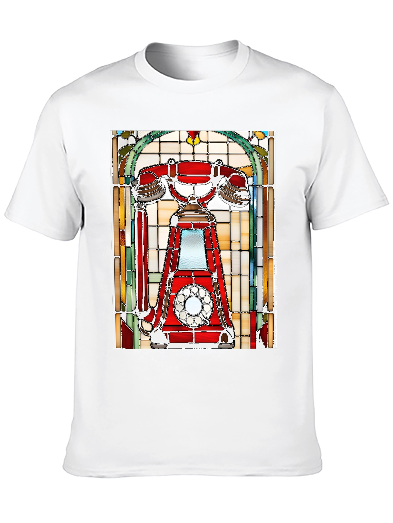 Black Retro Rotary Phone T-Shirt - Classic Design view 10