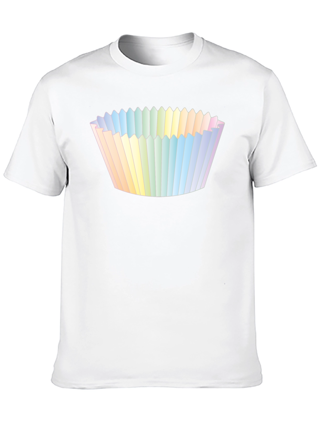 Black Cupcake Liner Graphic Tee - Black Cotton T-Shirt view 10