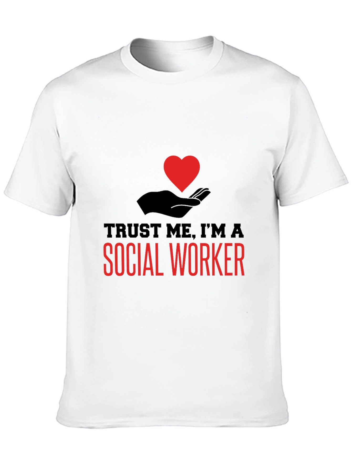 Black Trust Me I'm A Social Worker T-Shirt view 10