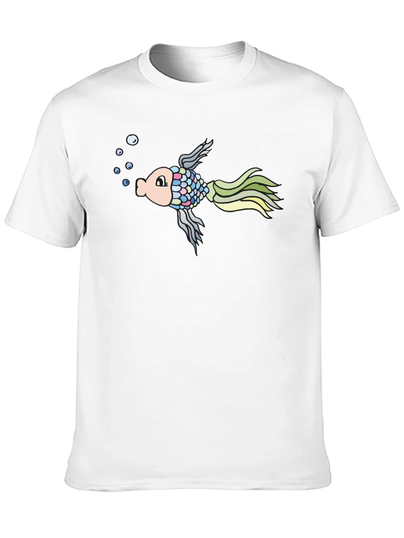 Black Fun Fish Graphic Tee - Men's Black T-Shirt view 10