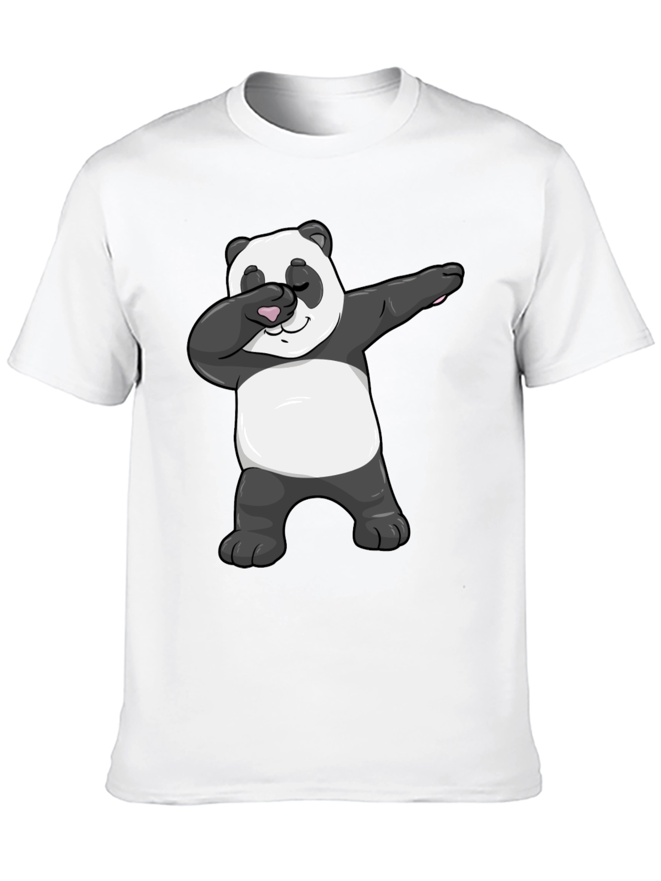 Black Dabbing Panda Graphic Tee - Men's Black T-Shirt view 10