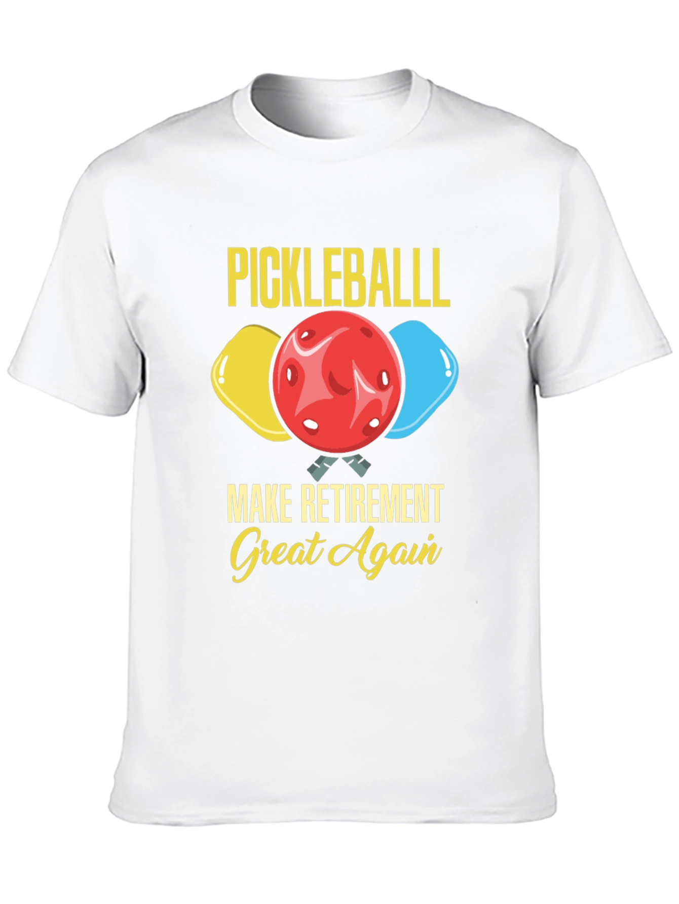Black Pickleball Retirement T-Shirt view 10