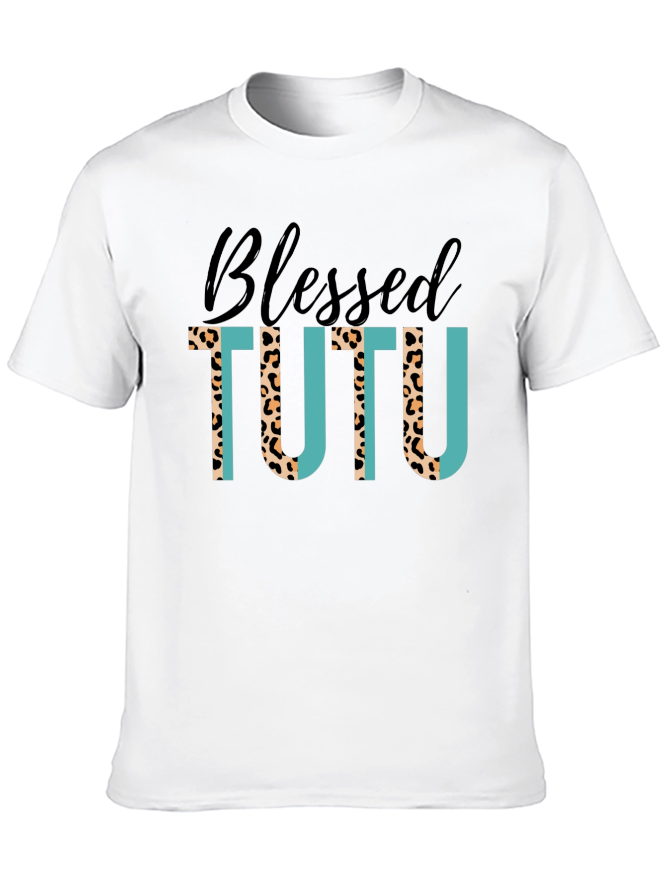 Black Blessed Tutu T-Shirt: Stylish Graphic Tee view 10