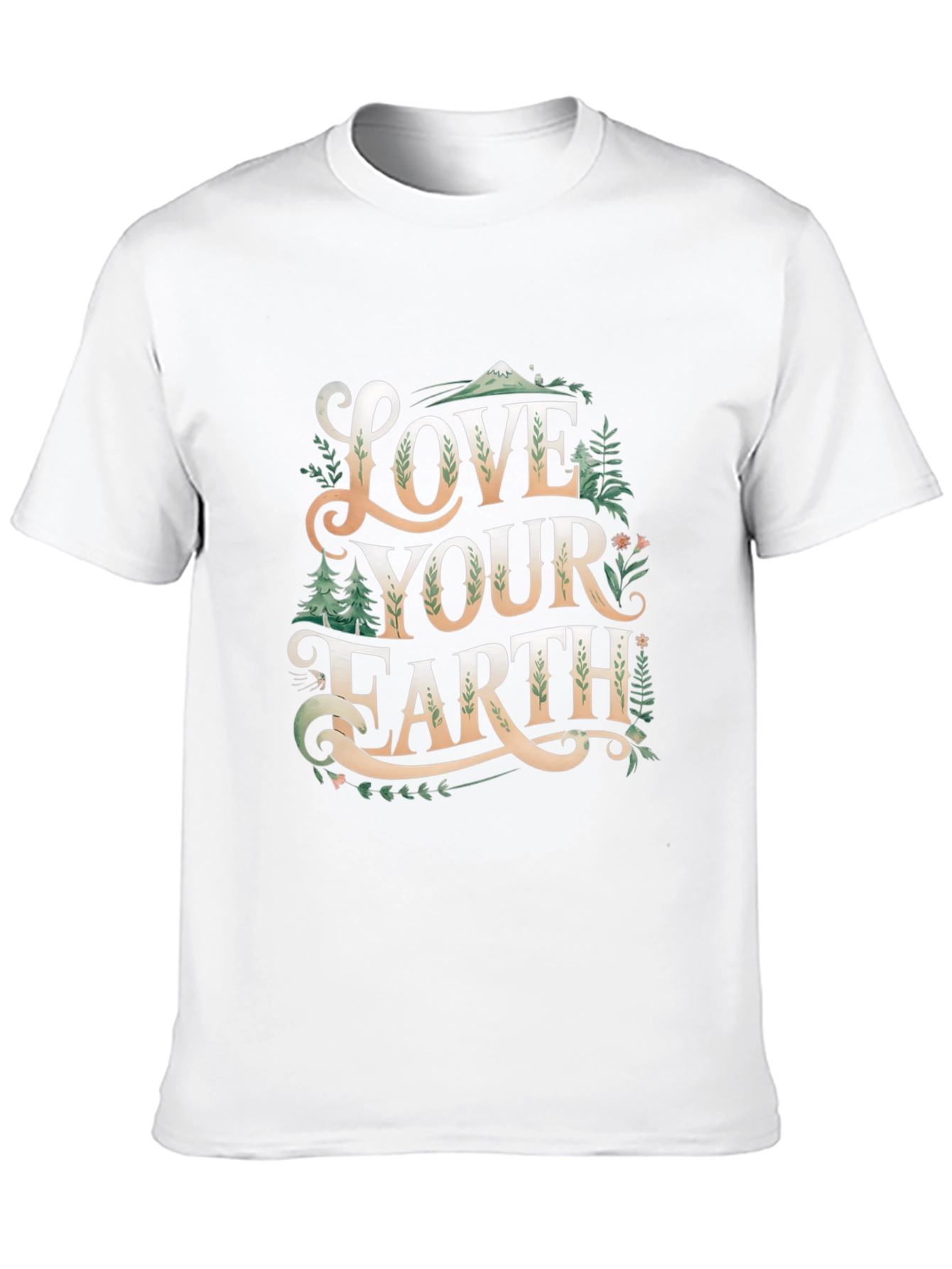 Black Love Your Earth Graphic T-Shirt - Black view 10