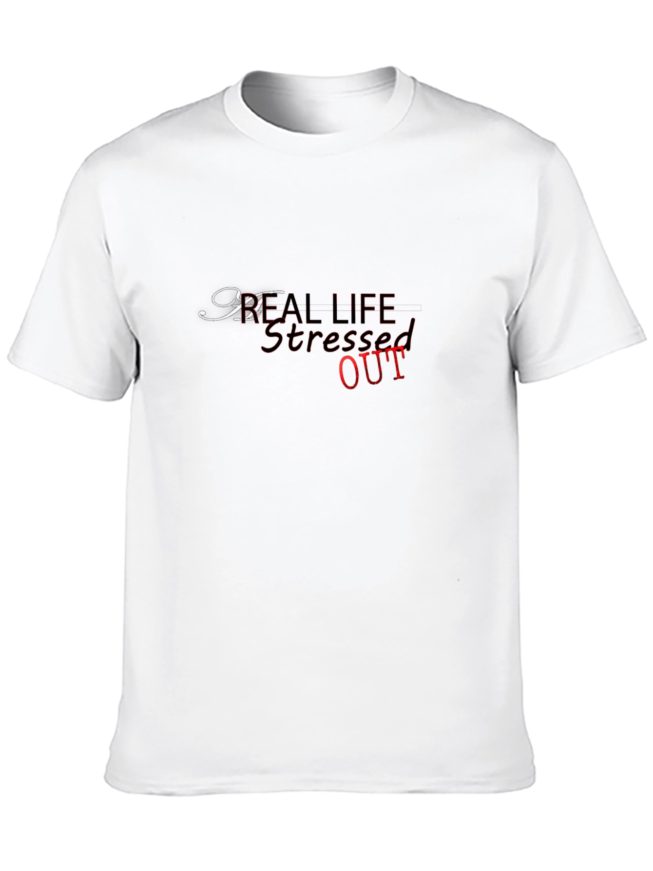 Black Stressed Out T-Shirt: Comfort & Style view 10