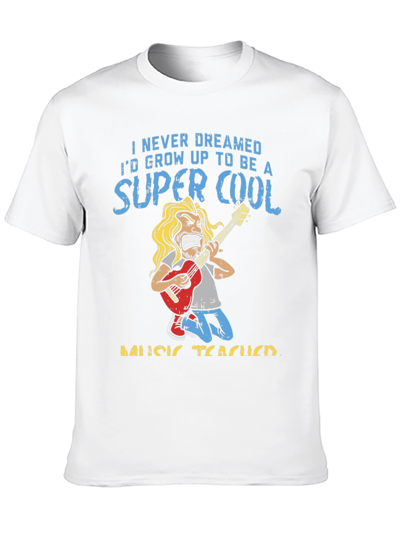 Black Super Cool Music Teacher T-Shirt view 10